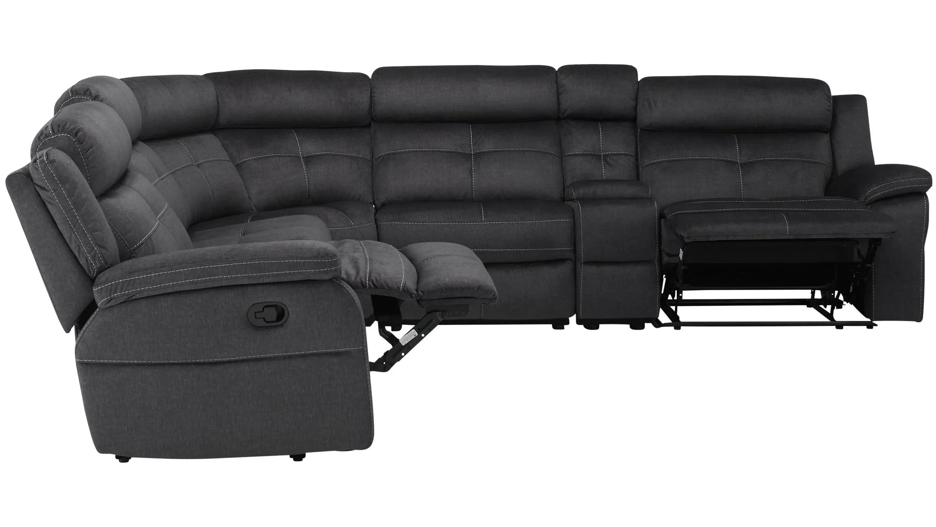 Lugano Microfiber 6-pc. Reclining Sectional