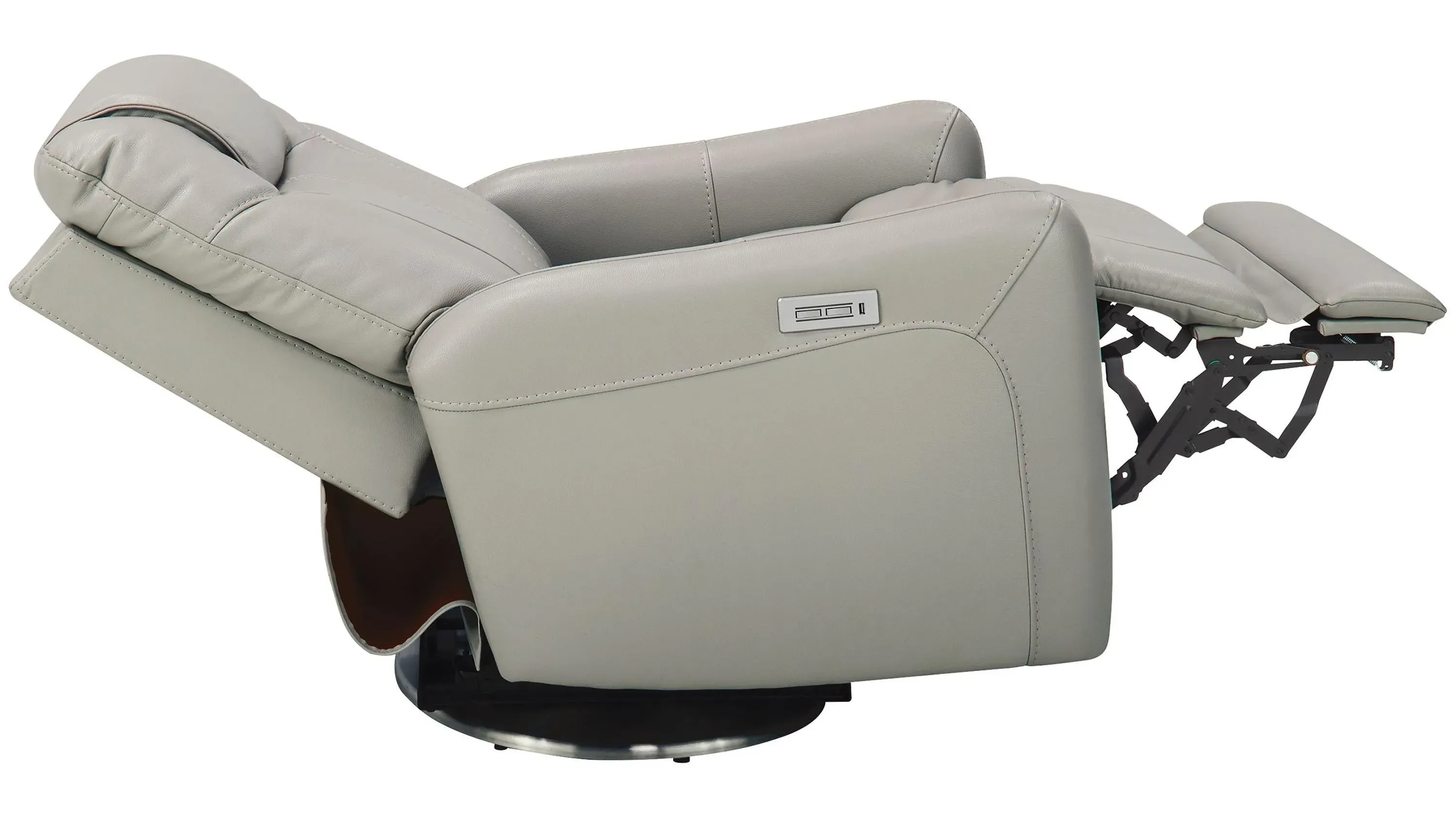 Erickson Power Layflat Swivel Recliner with Power Headrest