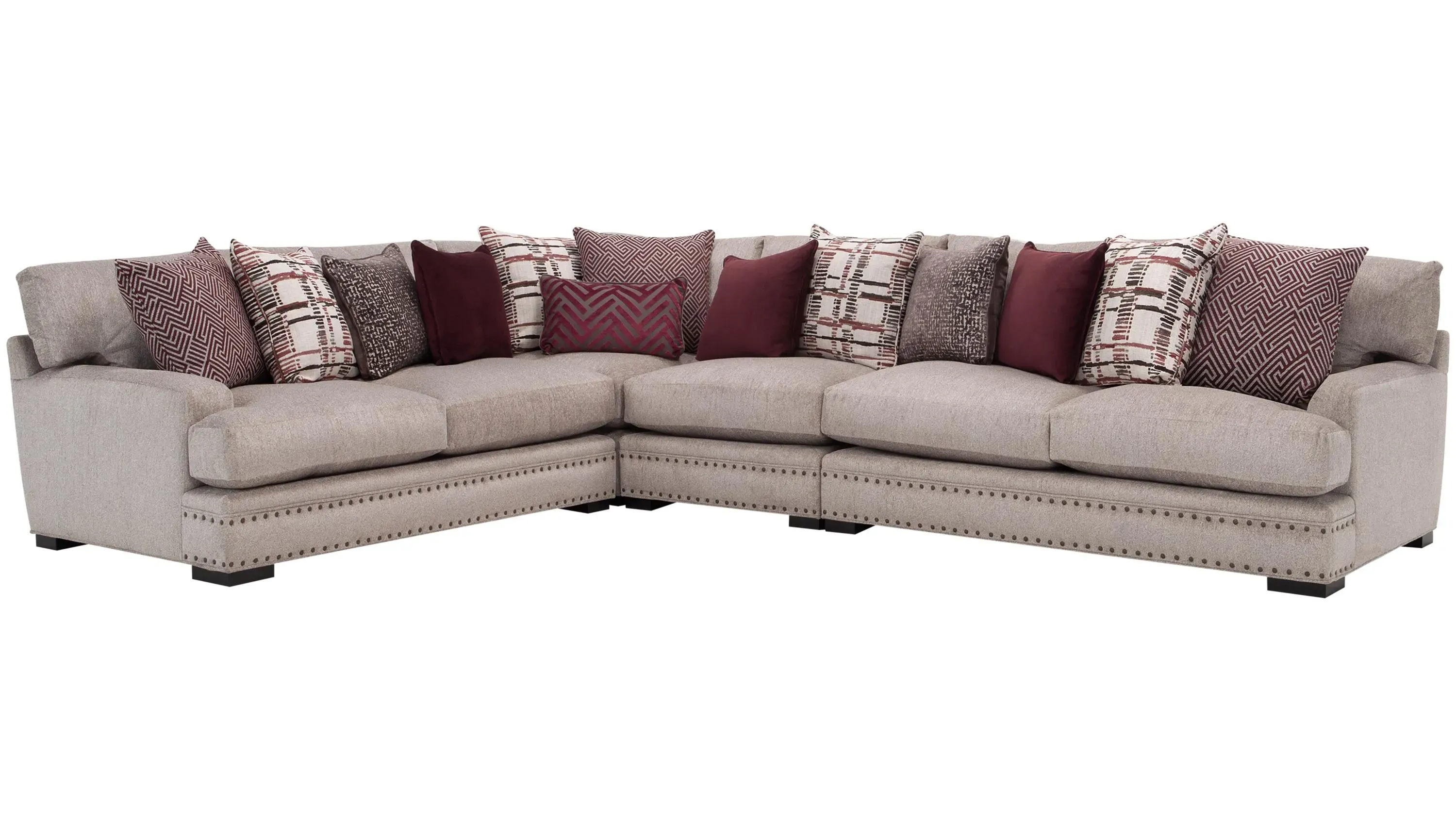 Bayside Chenille 4-pc. Sectional Sofa| Raymour & Flanigan