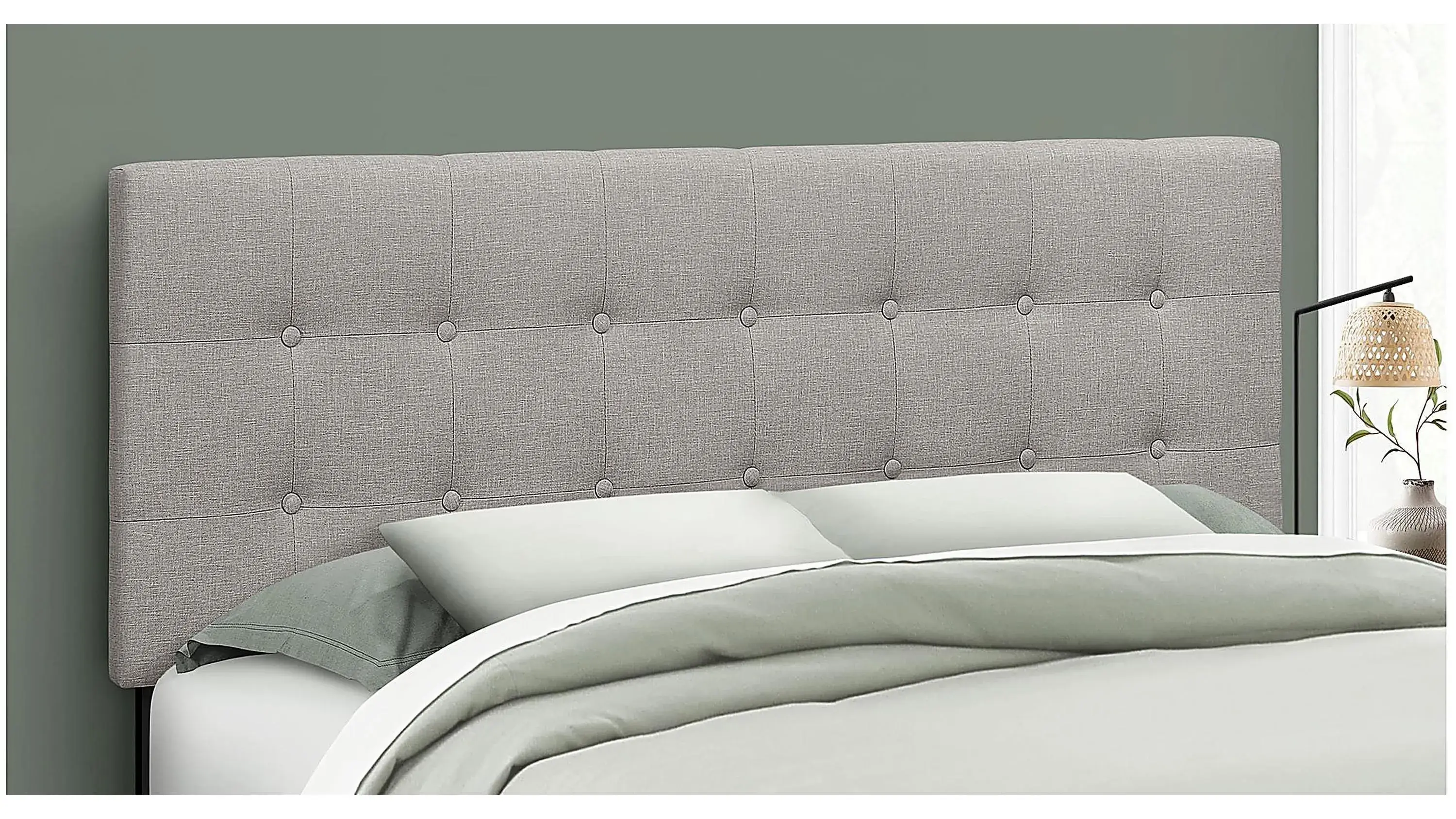 Monarch Specialties Upholstered Headboard - Thumbnail 2