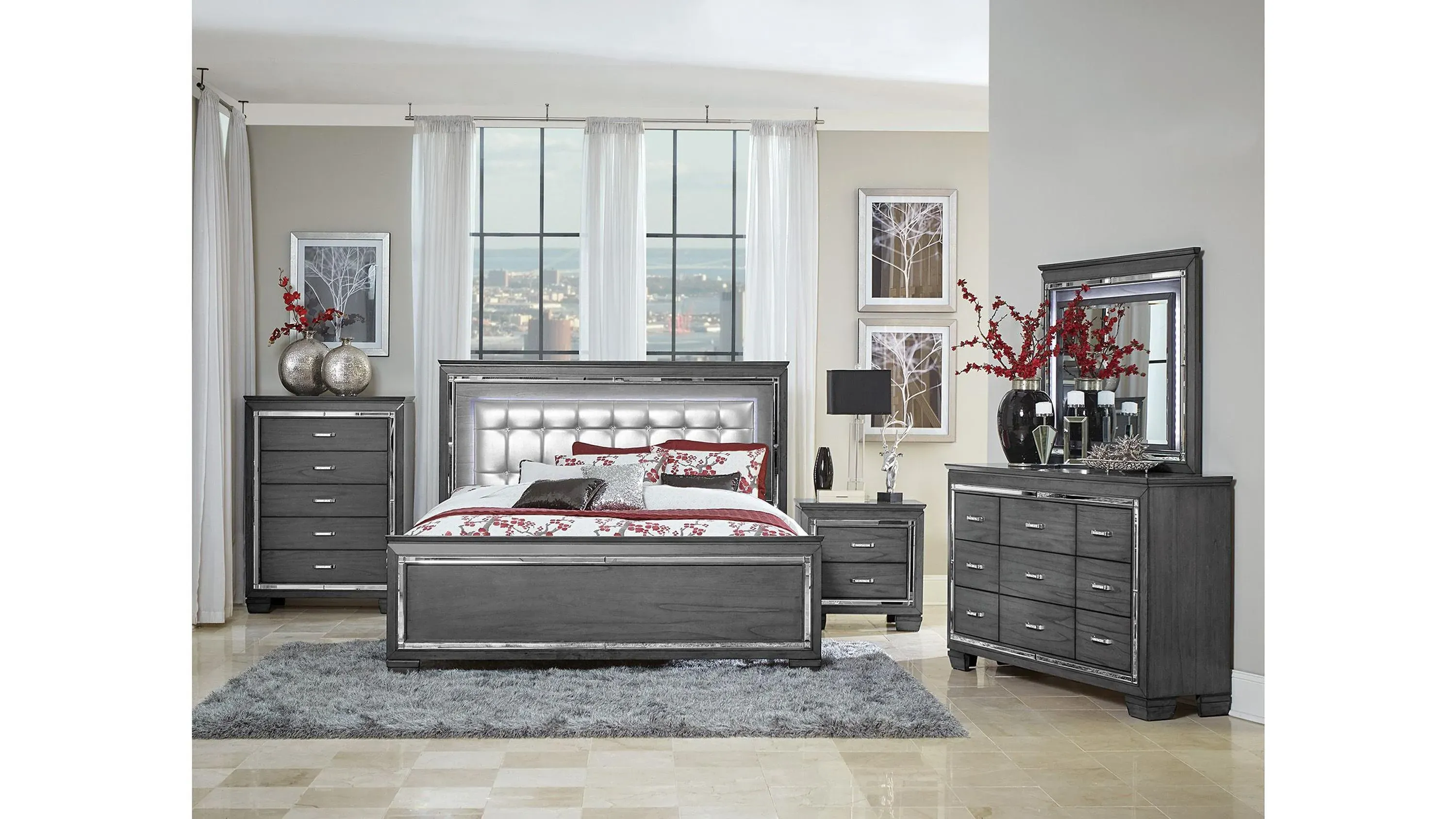 Brambley Bed With Led Lighting