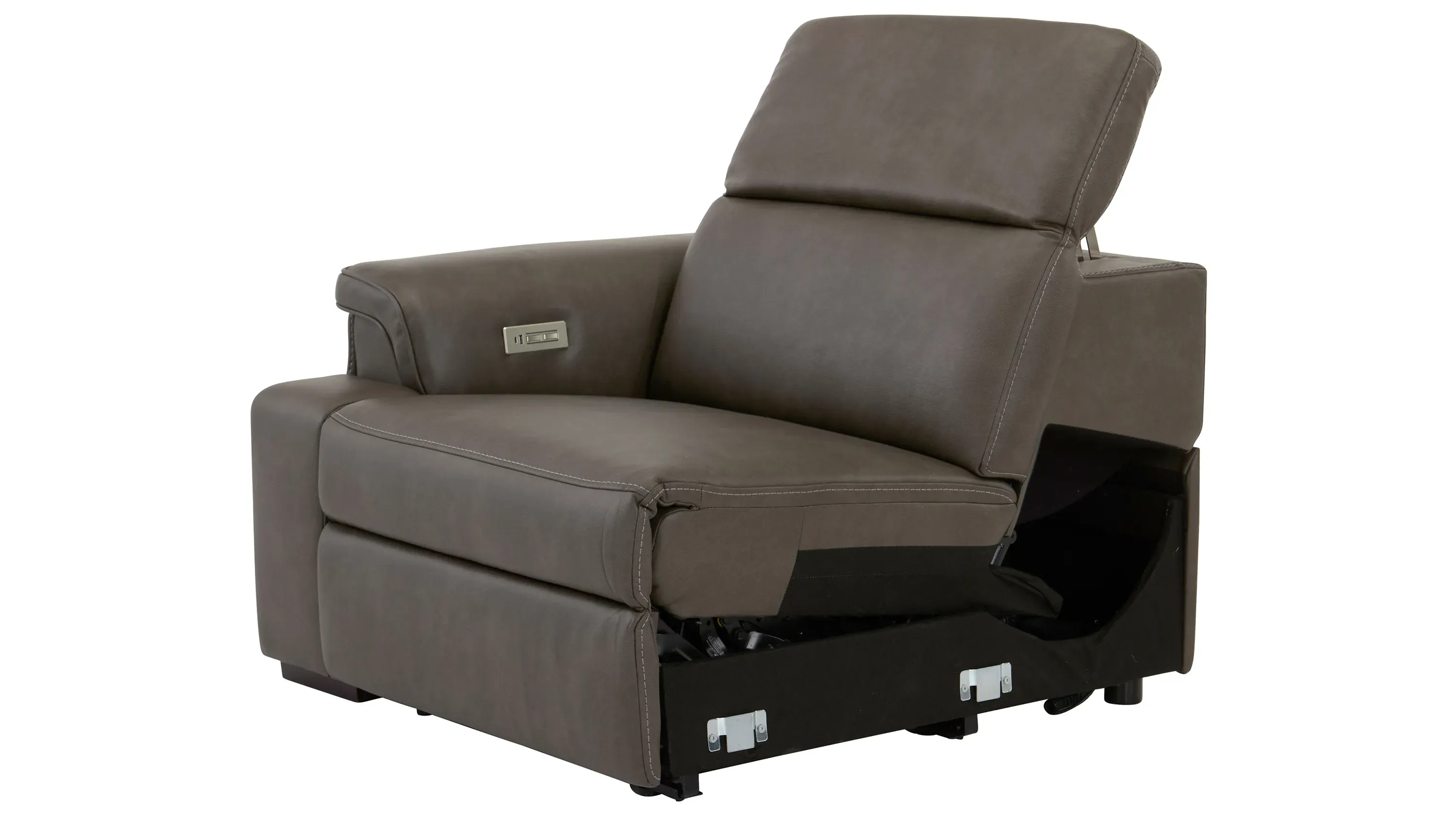 Orion Left Arm Facing Dual Power Recliner w/ Speaker Headrest