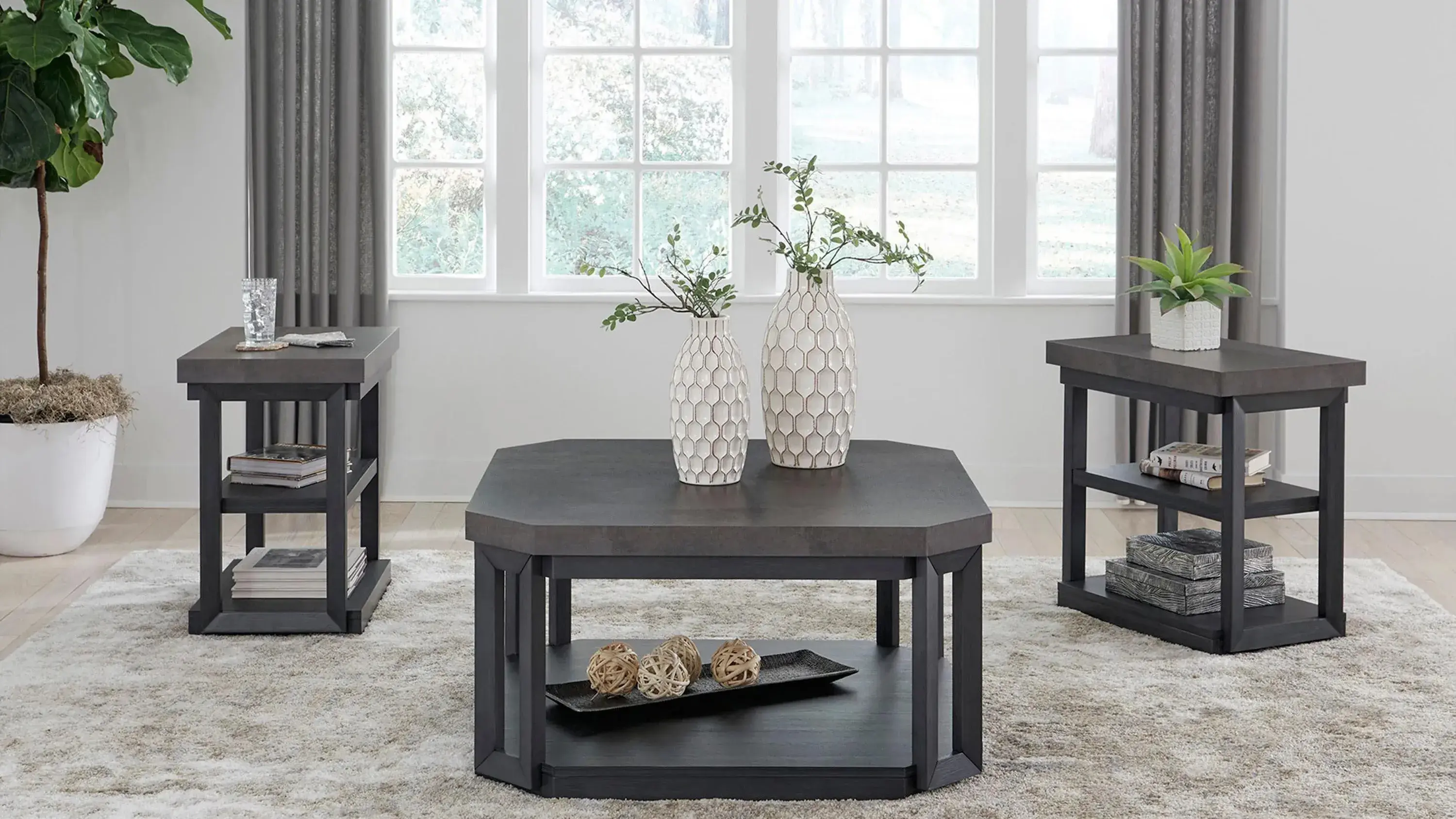 Bonilane 3-pc. Occasional Table Set | Raymour & Flanigan