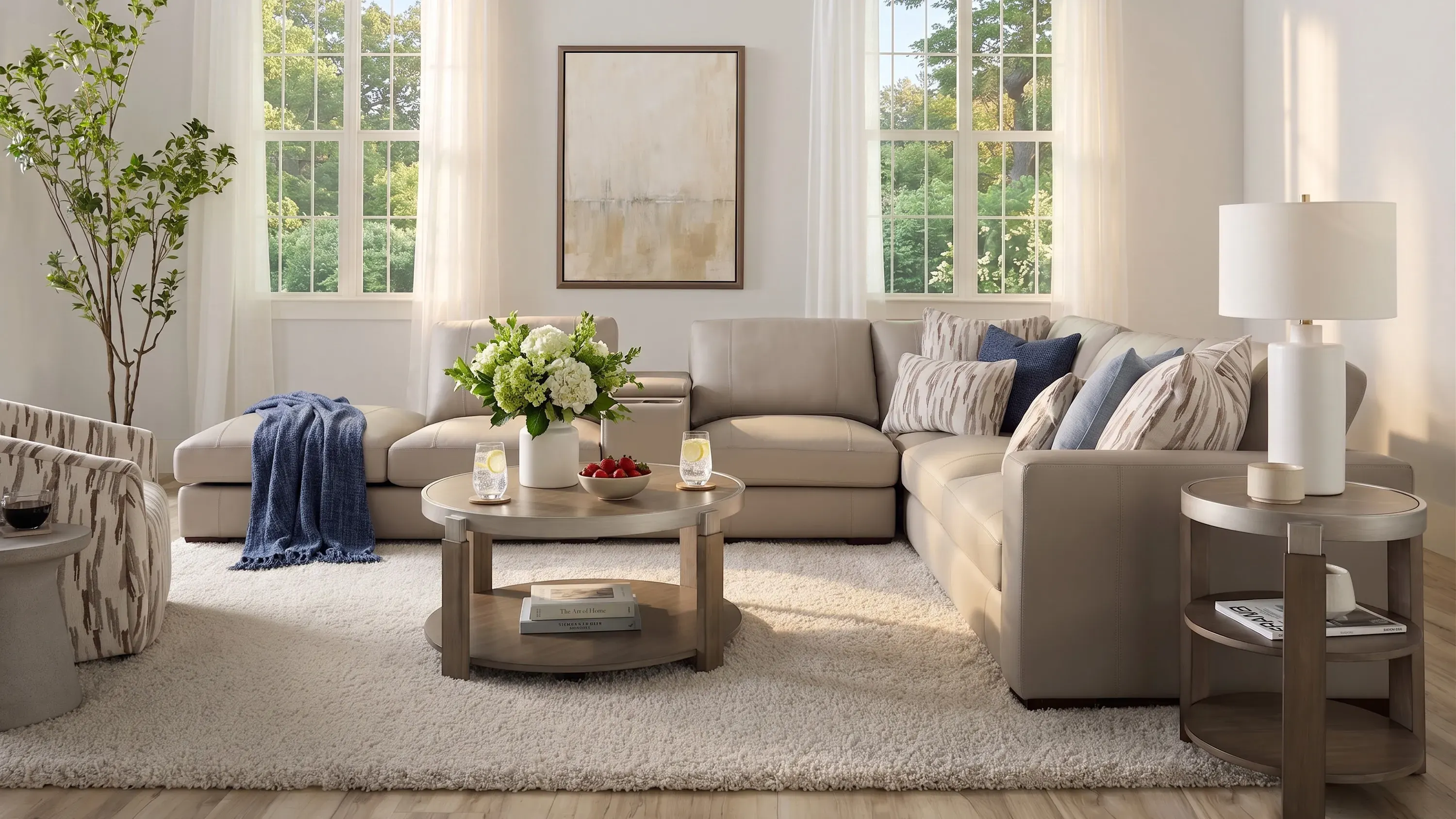 Oaklynn Leather Right Arm Facing Loveseat | Raymour & Flanigan