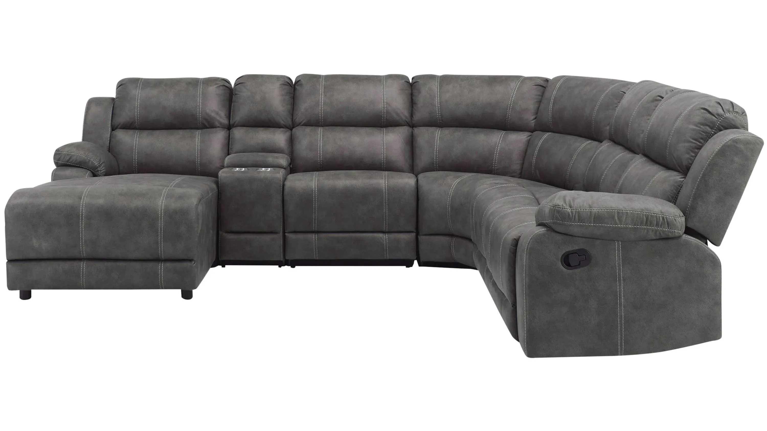 Kerridon Microfiber 6-pc. Reclining Sectional