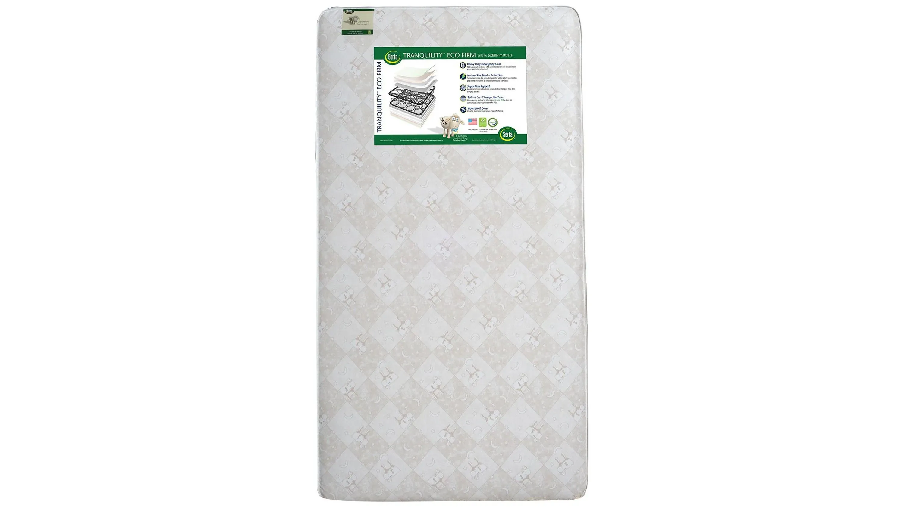 Serta Tranquility Eco Firm 2-Stage Premium Innerspring Crib and