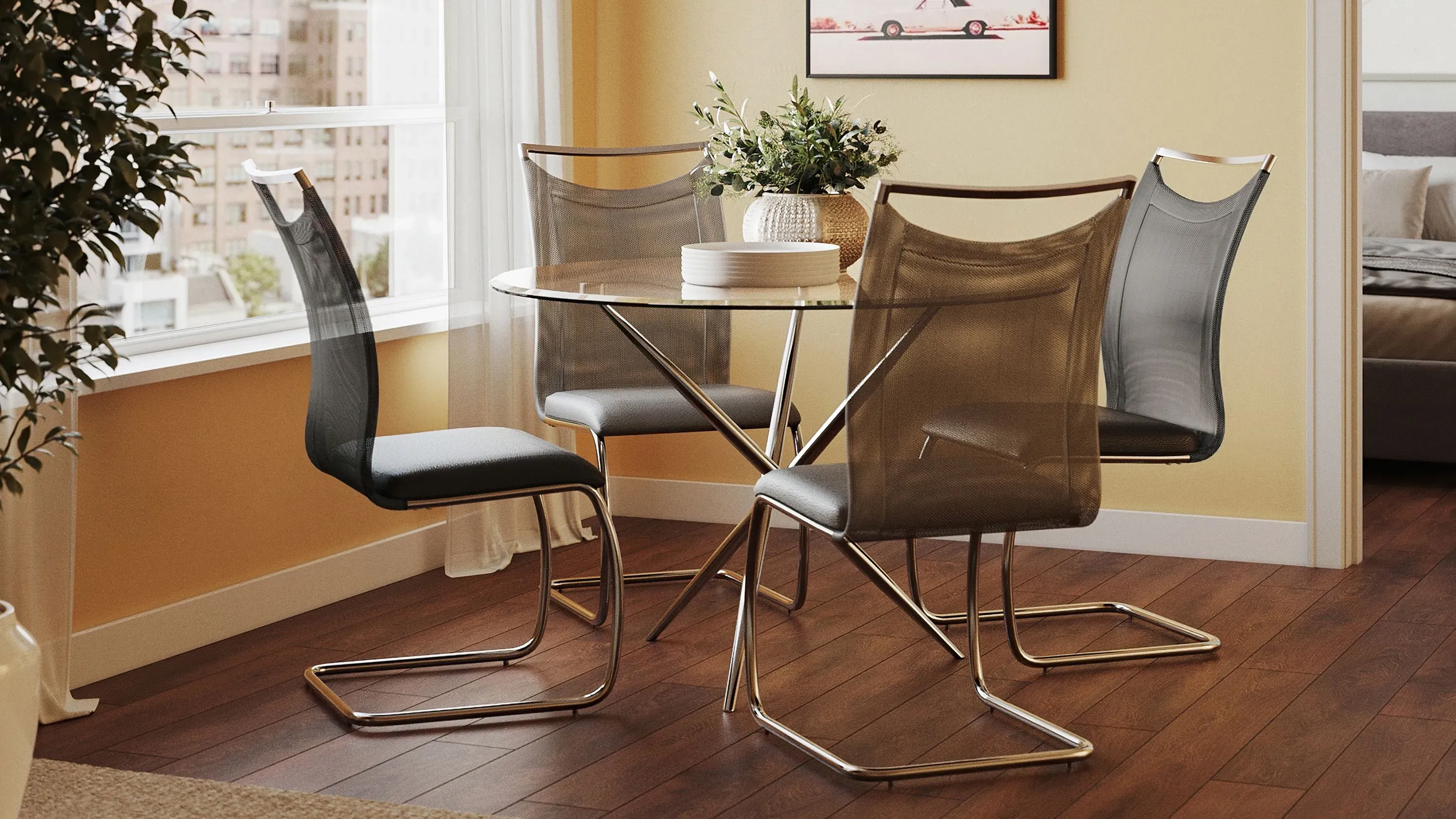 Nico Glass Dining Table