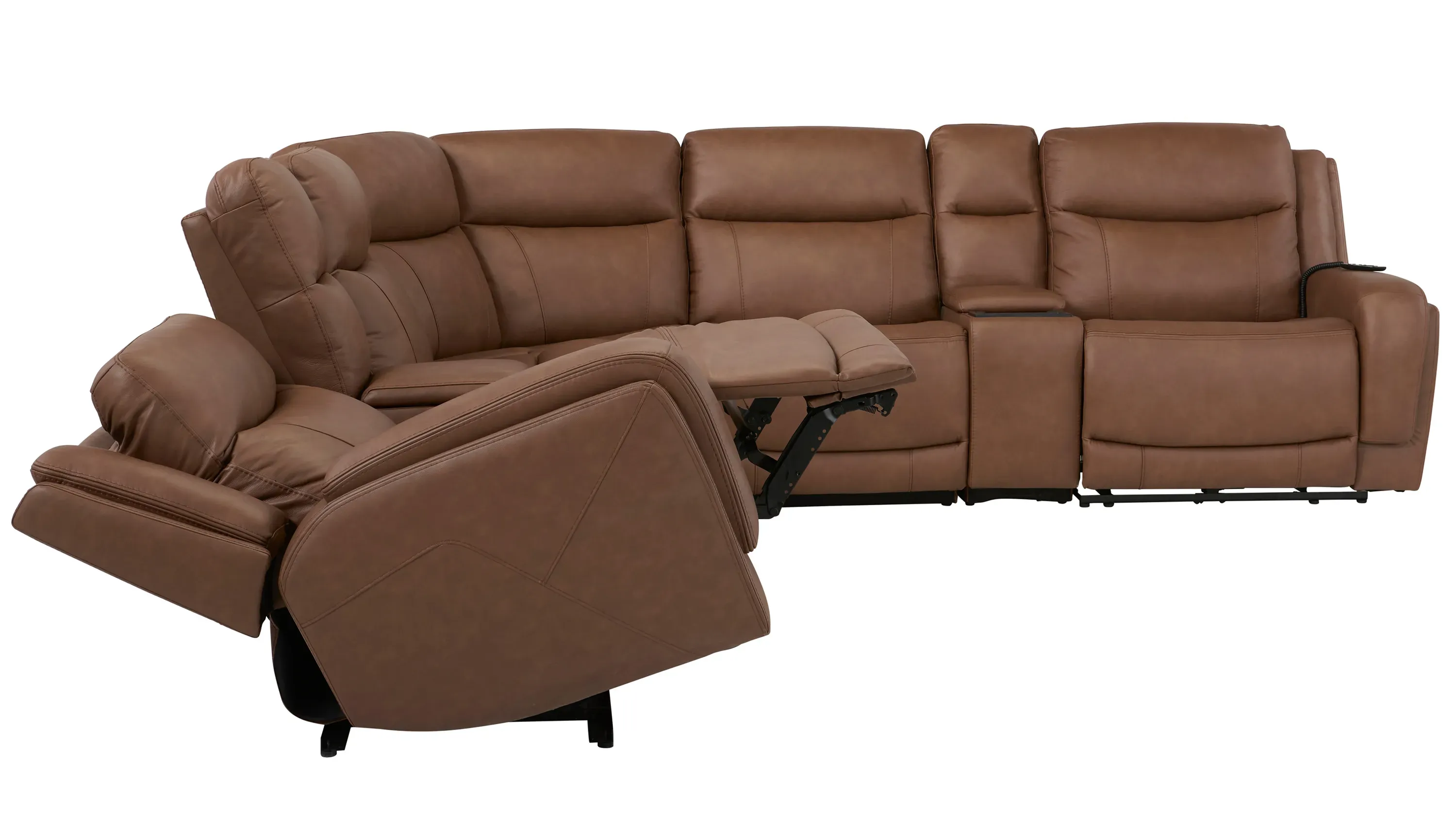 Harbin 7-pc. Zero Gravity Triple Power Sectional w/ Heat & Massage