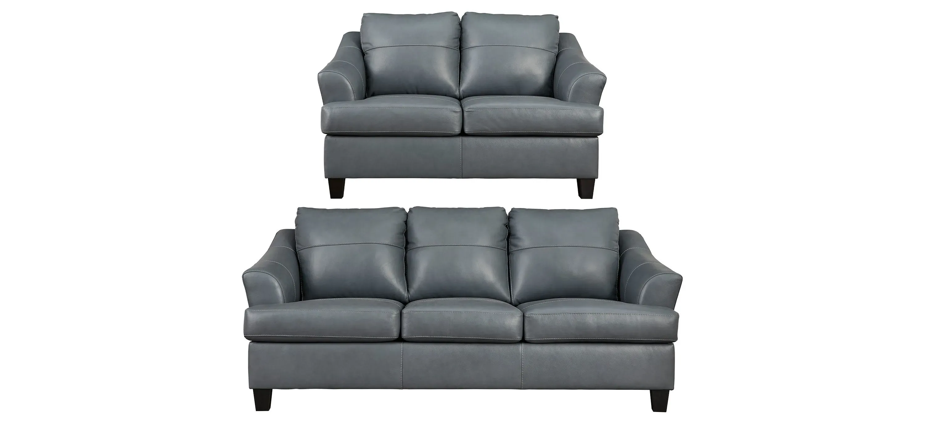 Grant Leather 2 pc. Sofa and Loveseat Raymour Flanigan