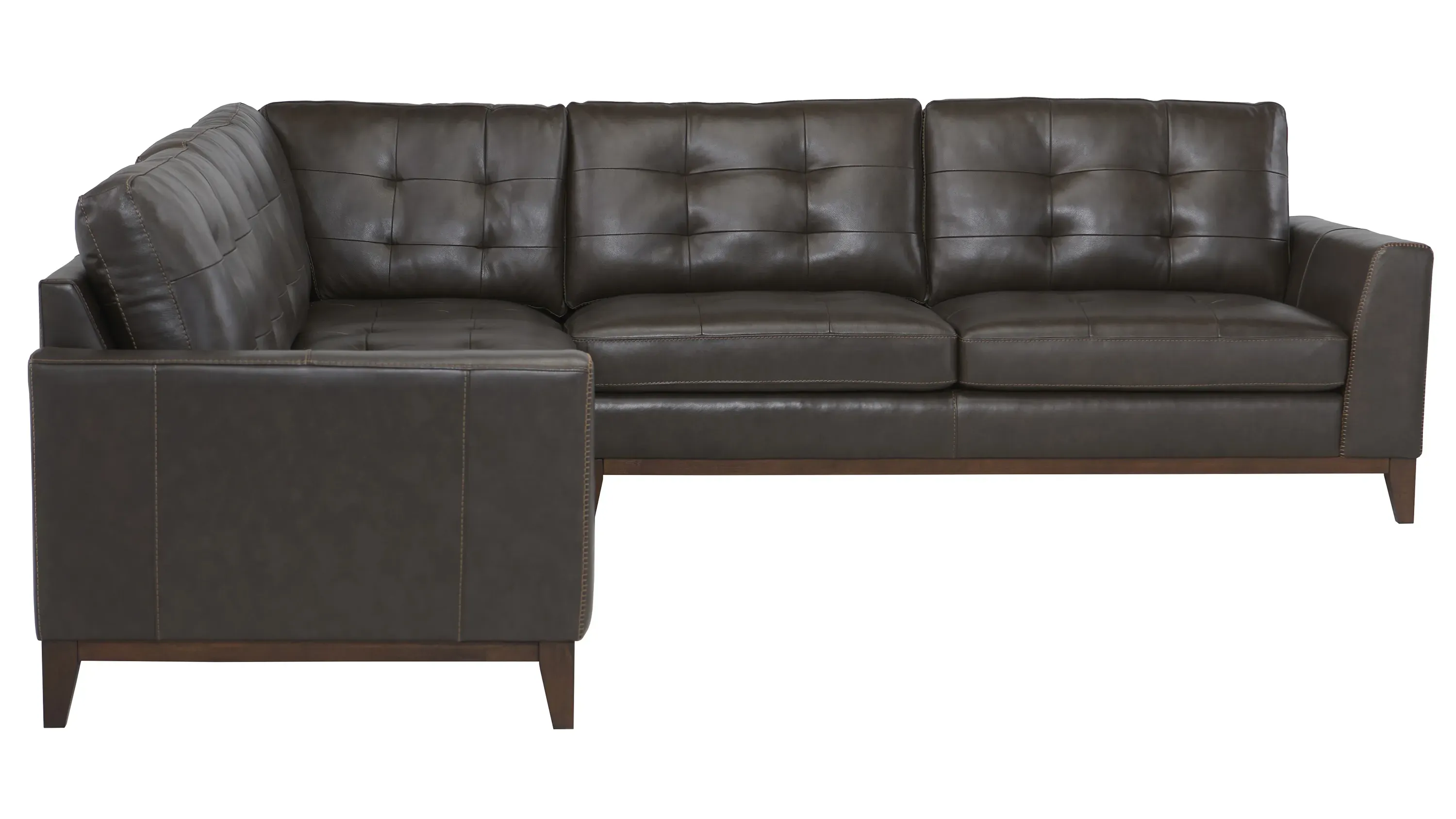 Wheaton Leather 3-pc. Sectional | Raymour & Flanigan