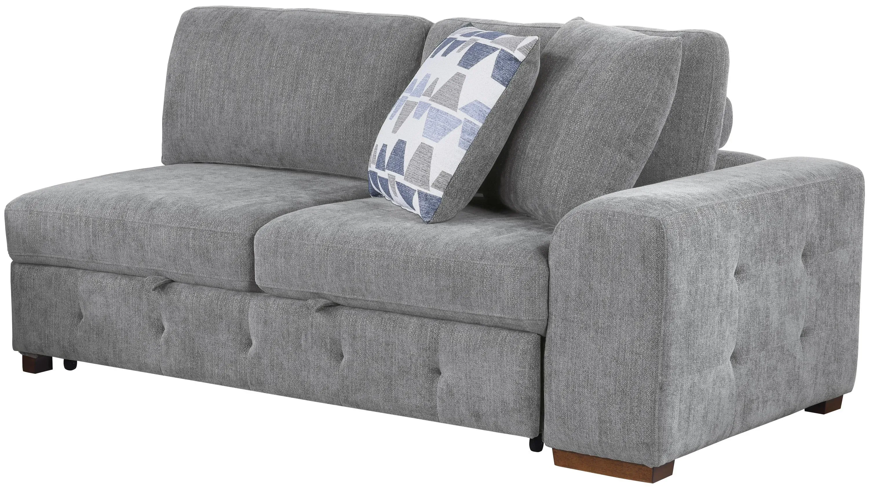 Dolman Right Arm Facing Loveseat with Pop-Up Sleeper | Raymour