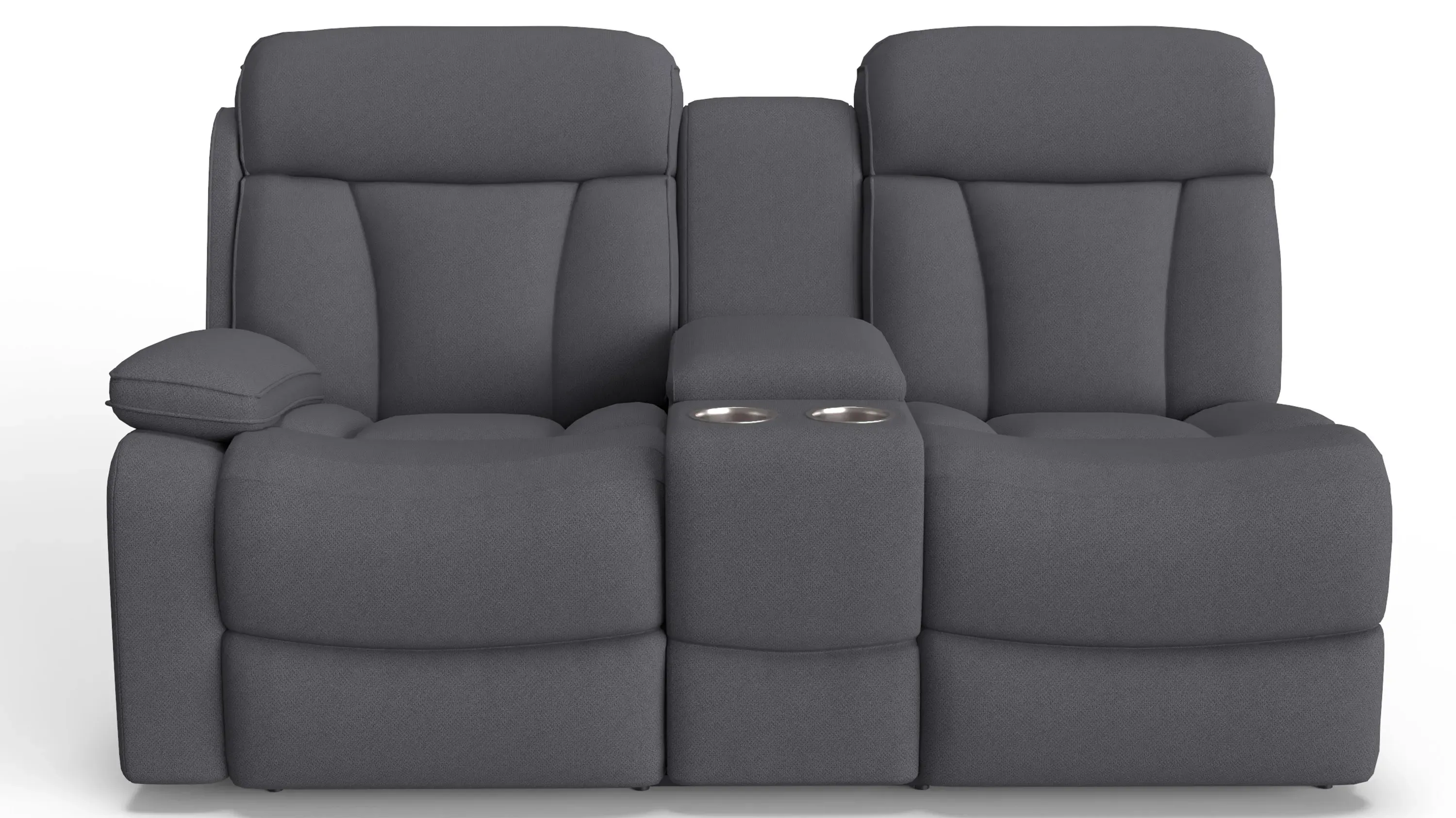 Connell Left Arm Facing Dual Power Console Loveseat w/ Heat and