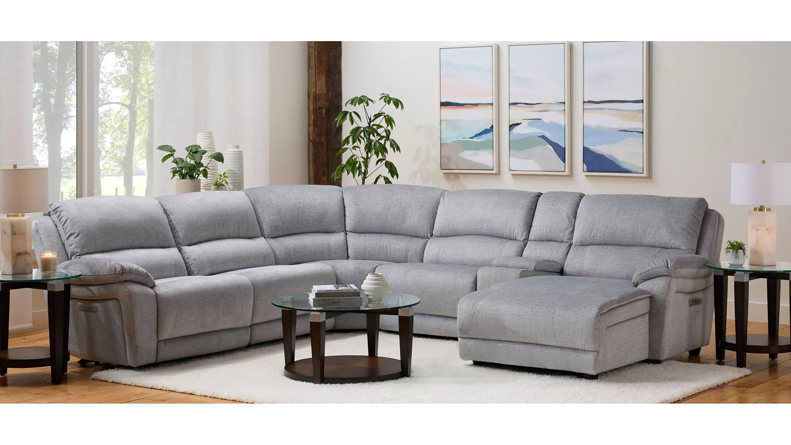 Marley 6-pc. Power Sectional
