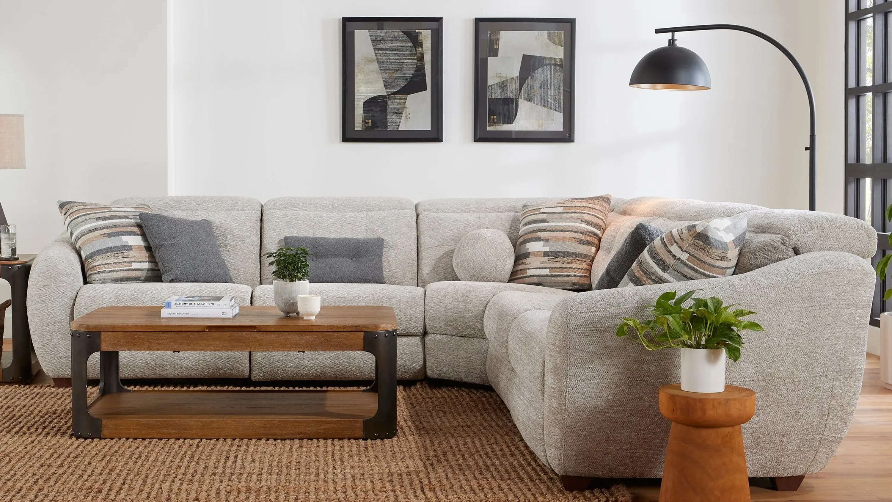 Carson 5-pc. Dual Power Reclining Sectional | Raymour & Flanigan