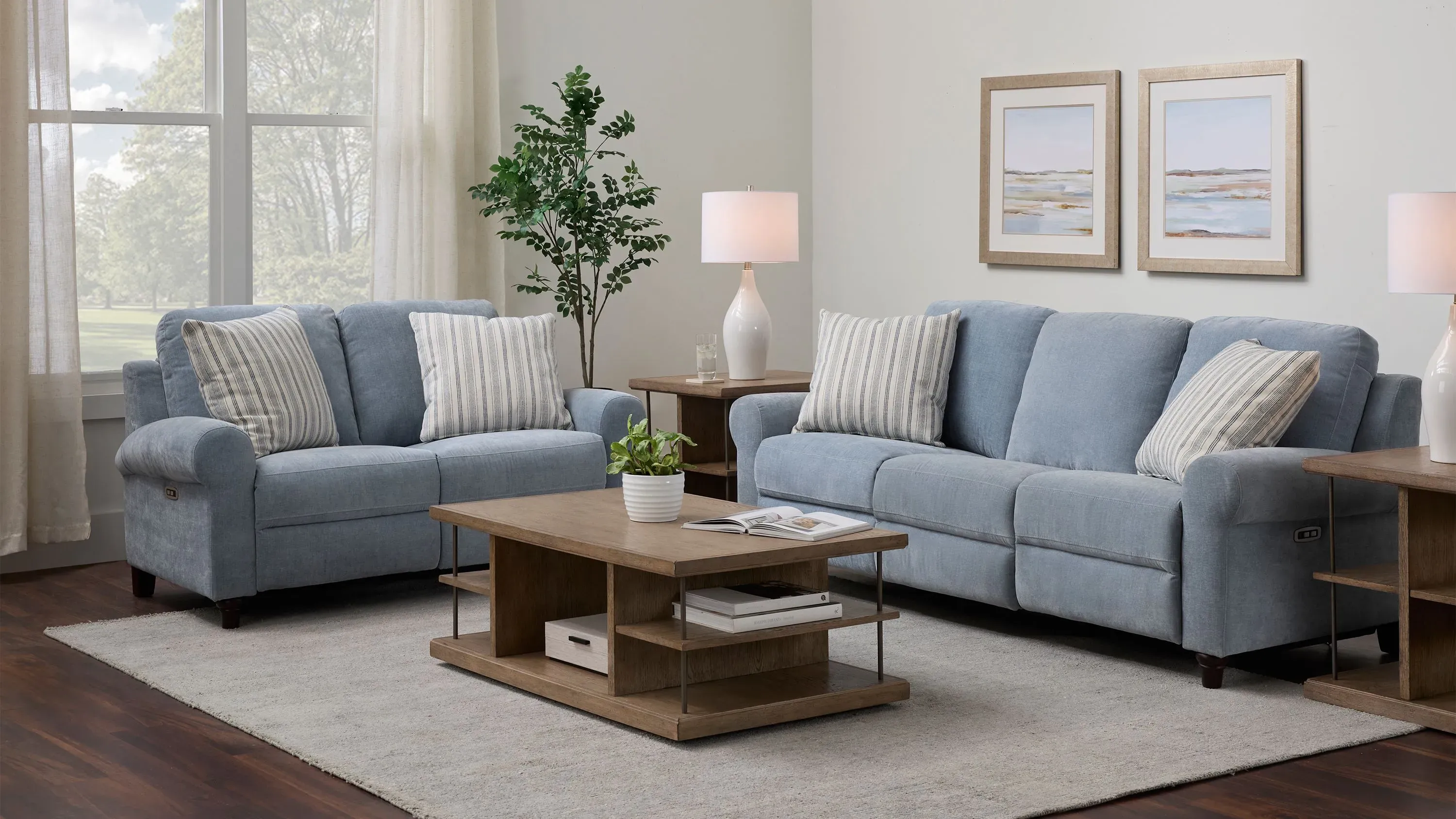 Moorea 2-pc. Power Sofa and Loveseat | Raymour & Flanigan