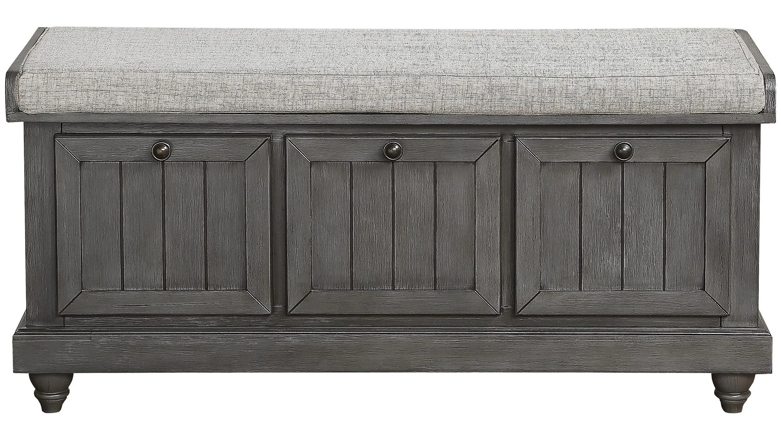 Hakea Upholstered Storage Bench Distressed Dark Gray Product_Image_Carousel