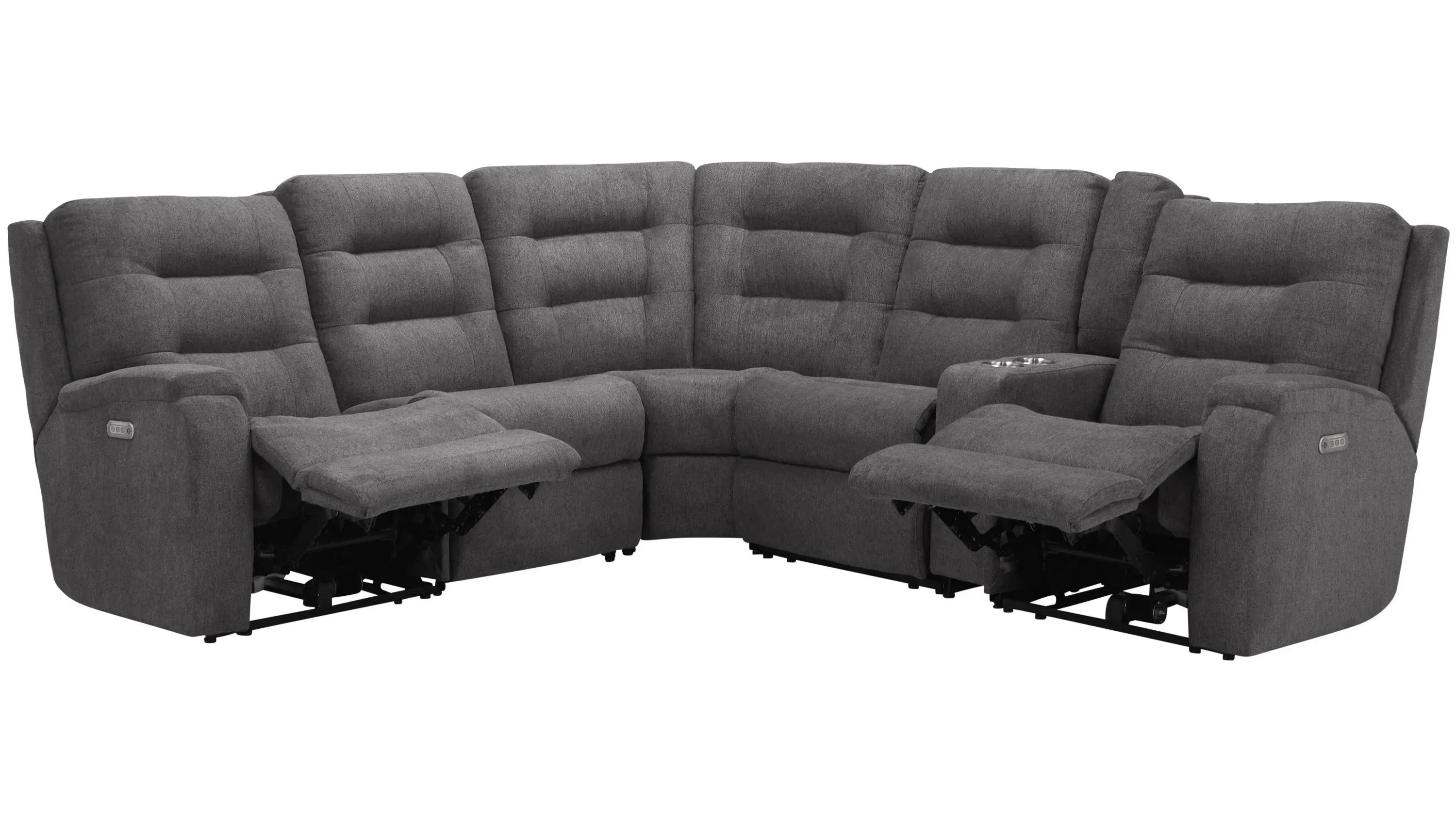 Halenbeck 6-pc. Triple Power Sectional | Raymour & Flanigan