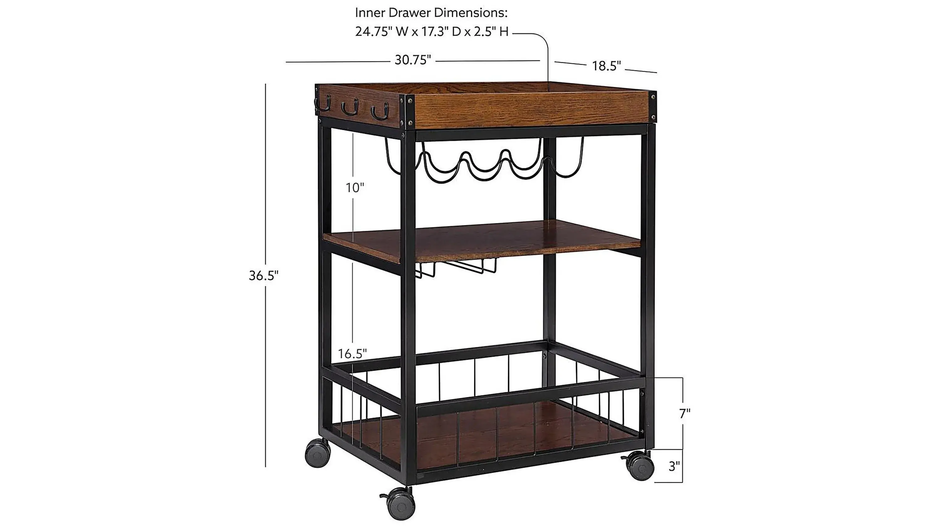 Austin Kitchen Cart - Thumbnail 5