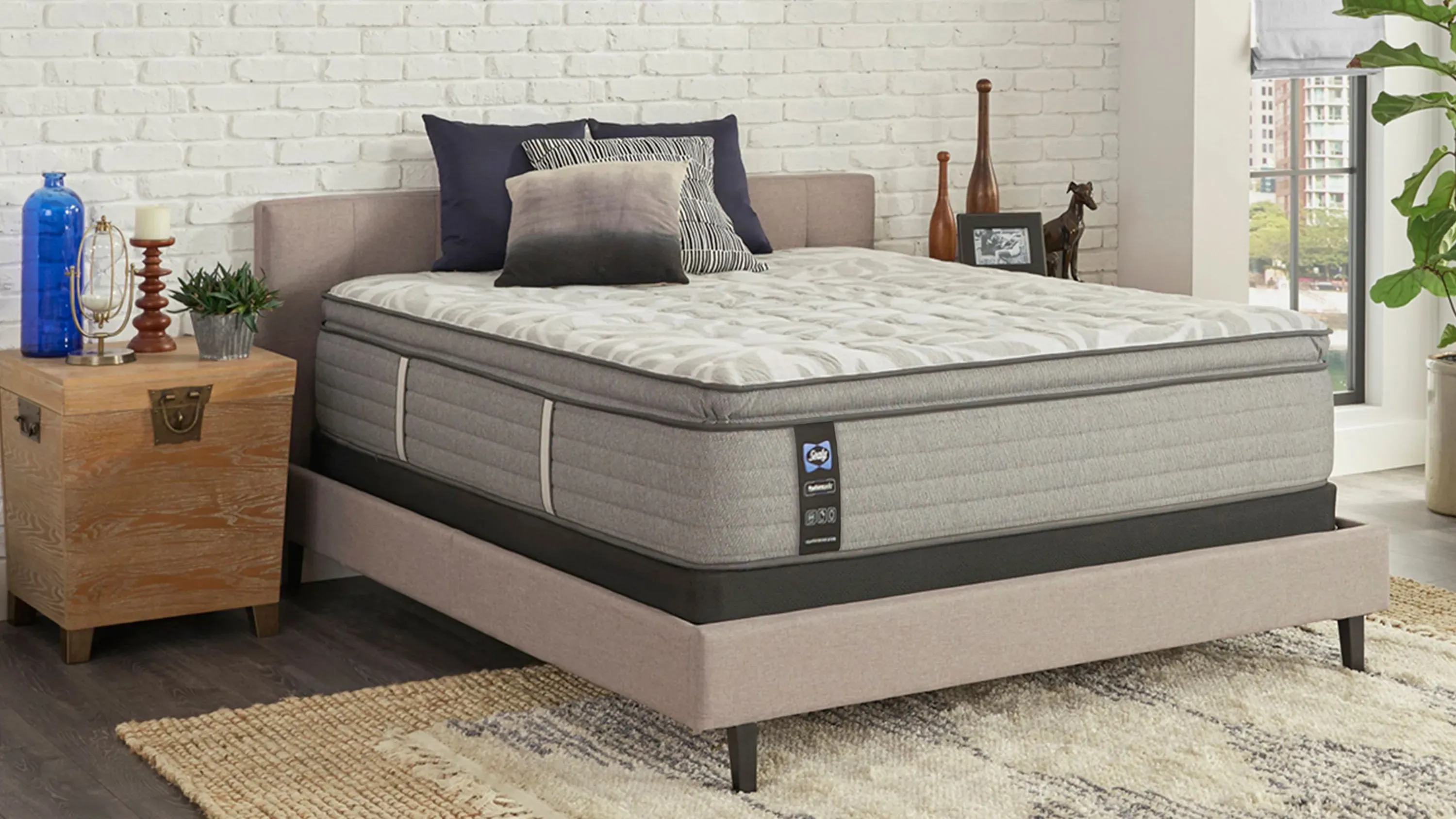 Sealy Posturepedic Mohegan Bluffs Medium Euro Pillow Top Mattress Raymour Flanigan