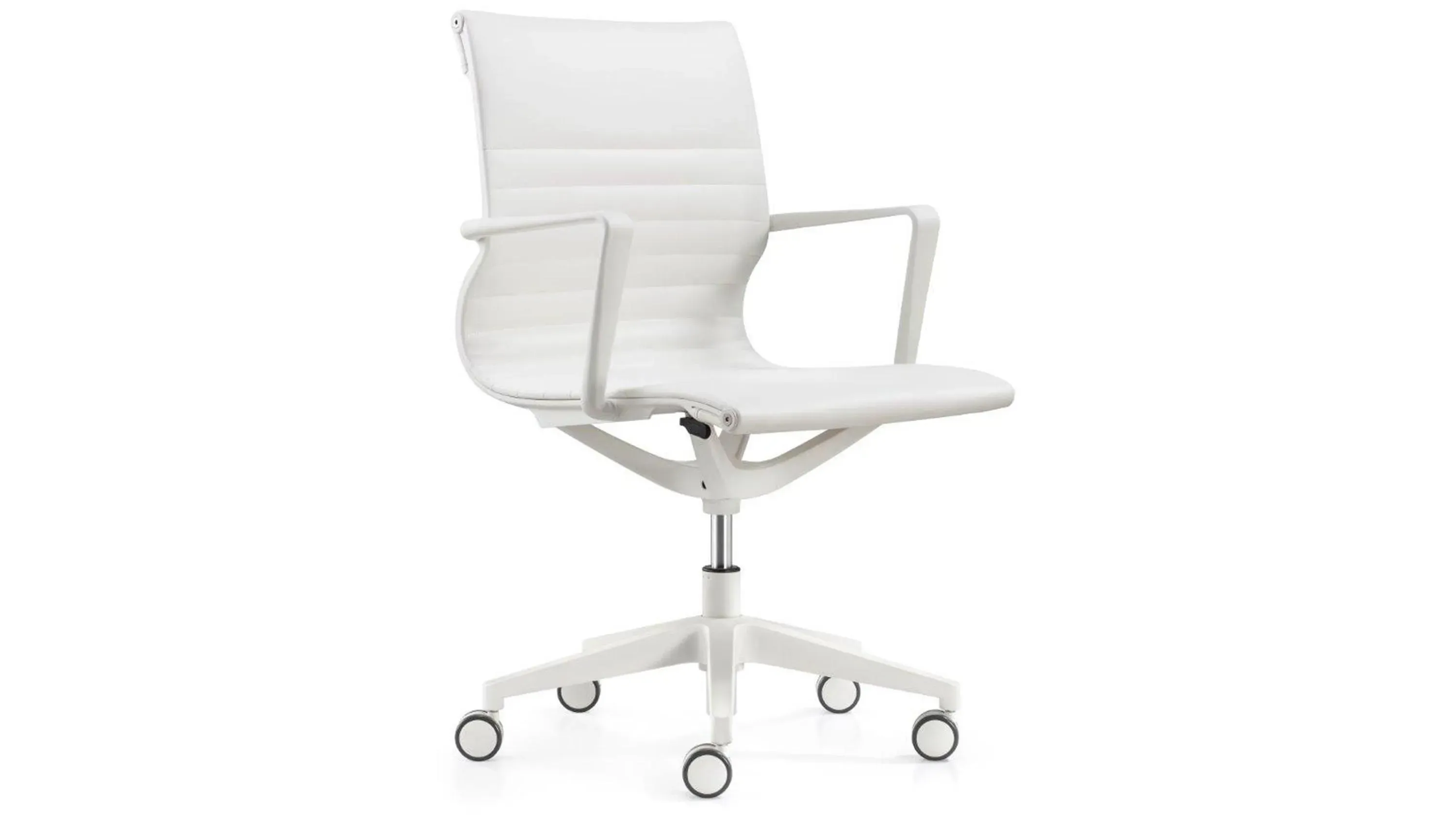 Kinetic White Frame Office Chair | Raymour & Flanigan