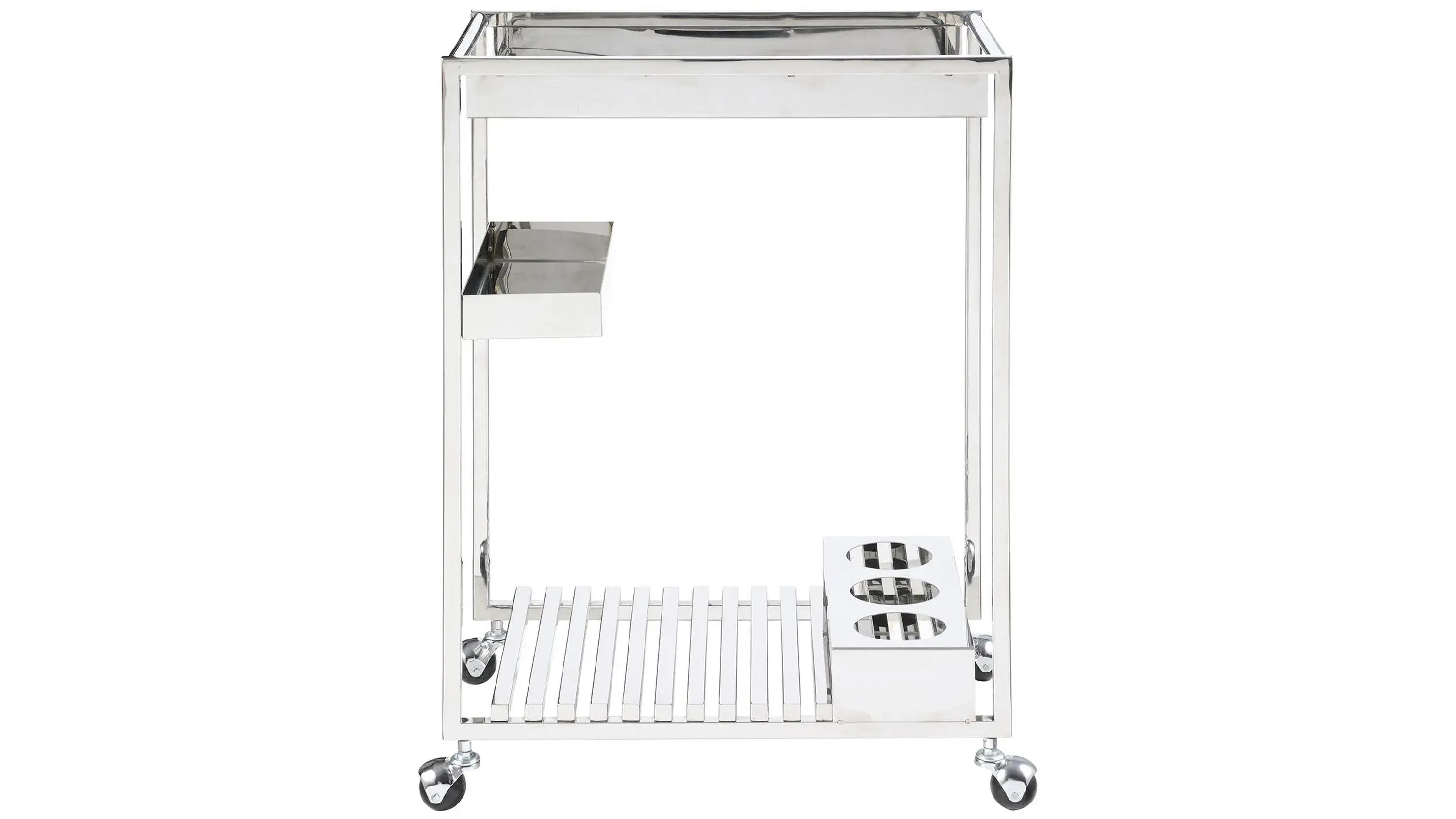 Jeffry Bar Cart w/ Wine Storage - Thumbnail 3