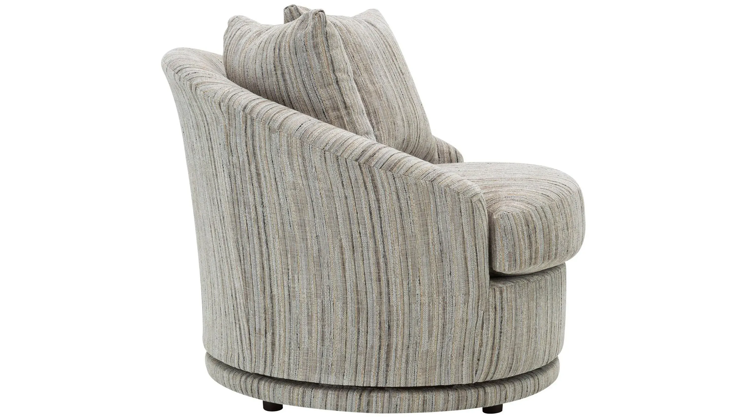 Sofia Gray Swivel Accent Chair - Contemporary Comfort