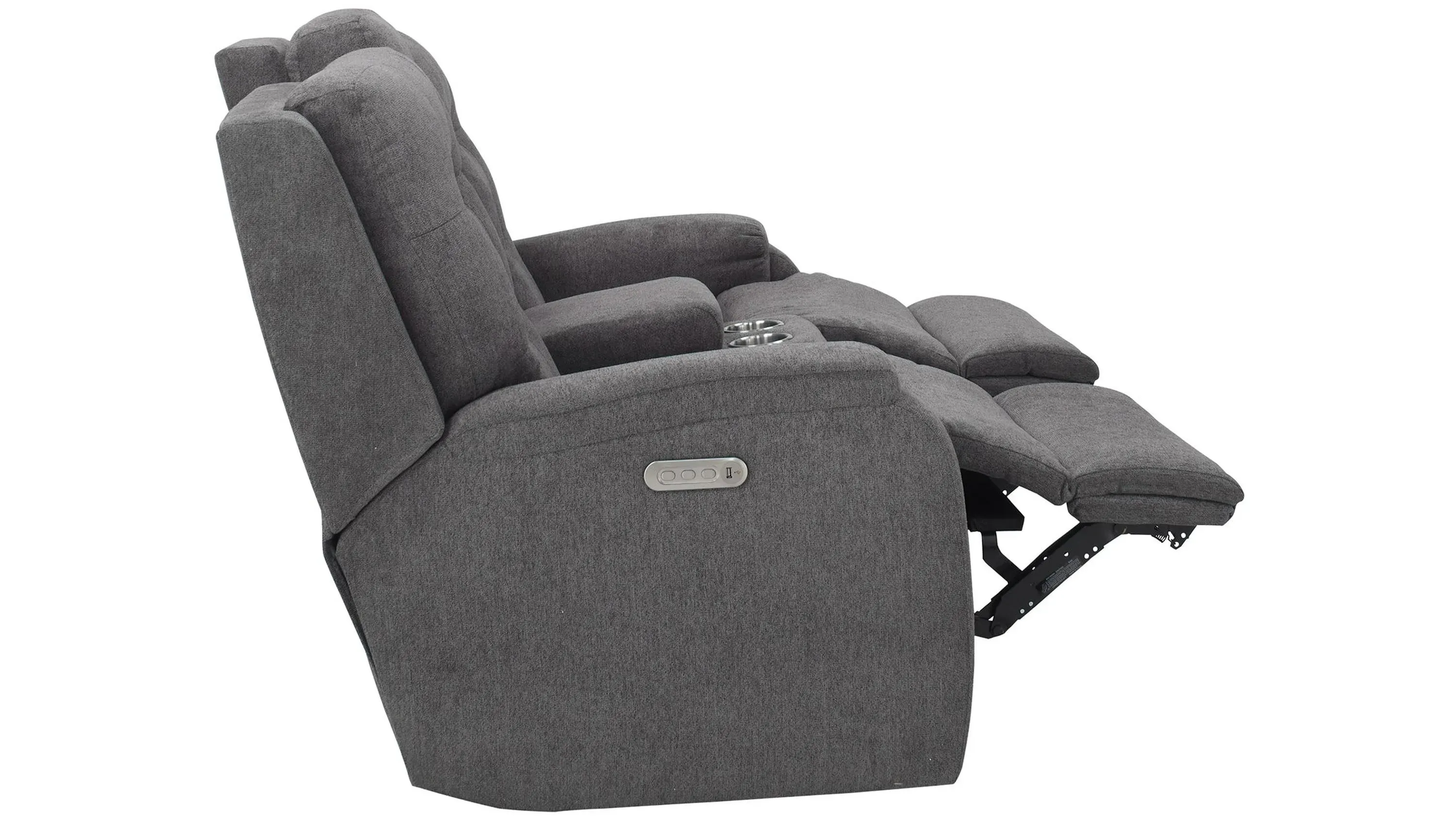 スリムレイ Halenbeck Triple Power Reclining Console Loveseat | Raymour & Flanigan