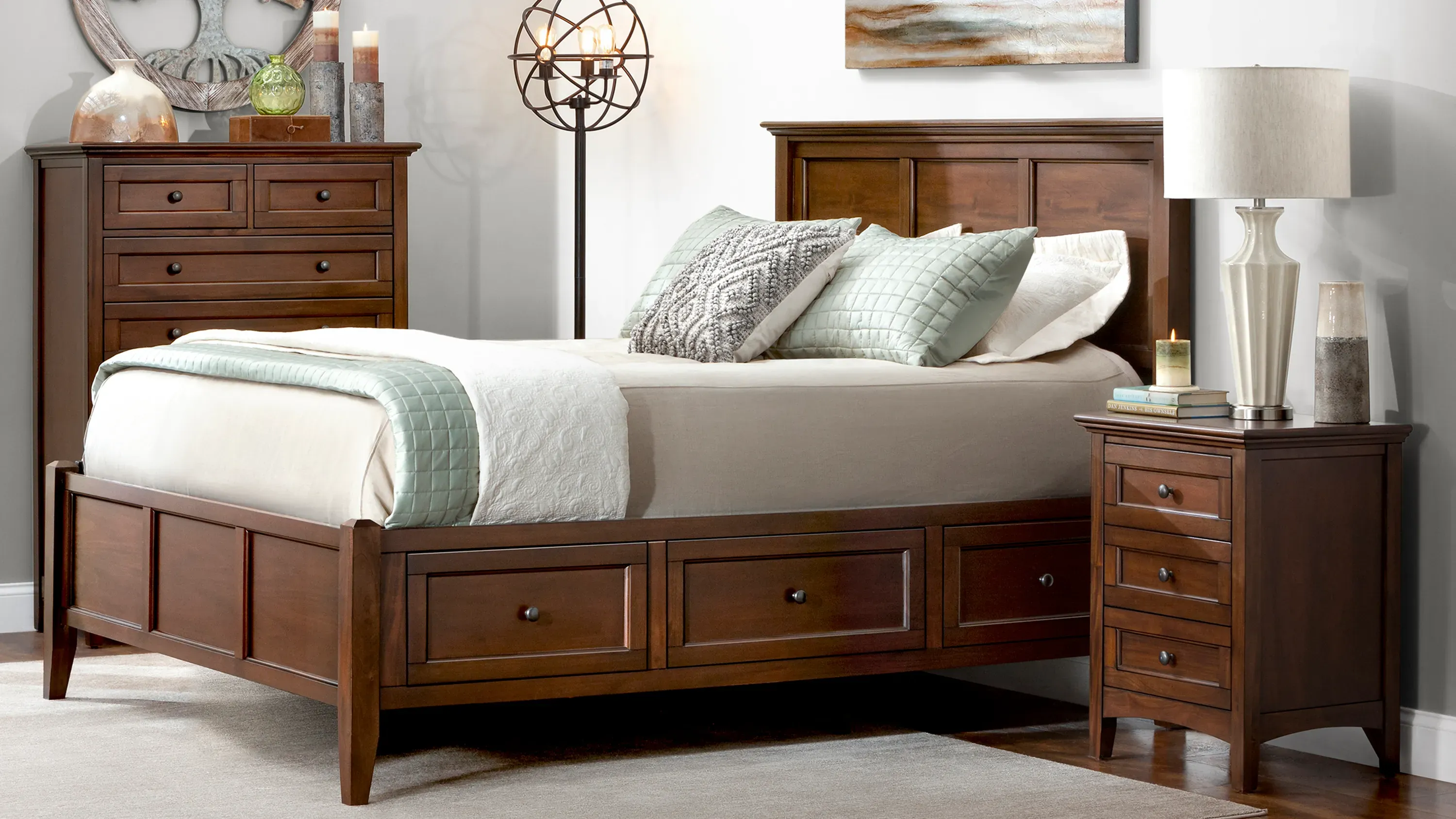 Westlake 4-pc. Platform Bedroom Set w/ Storage Bed | Raymour