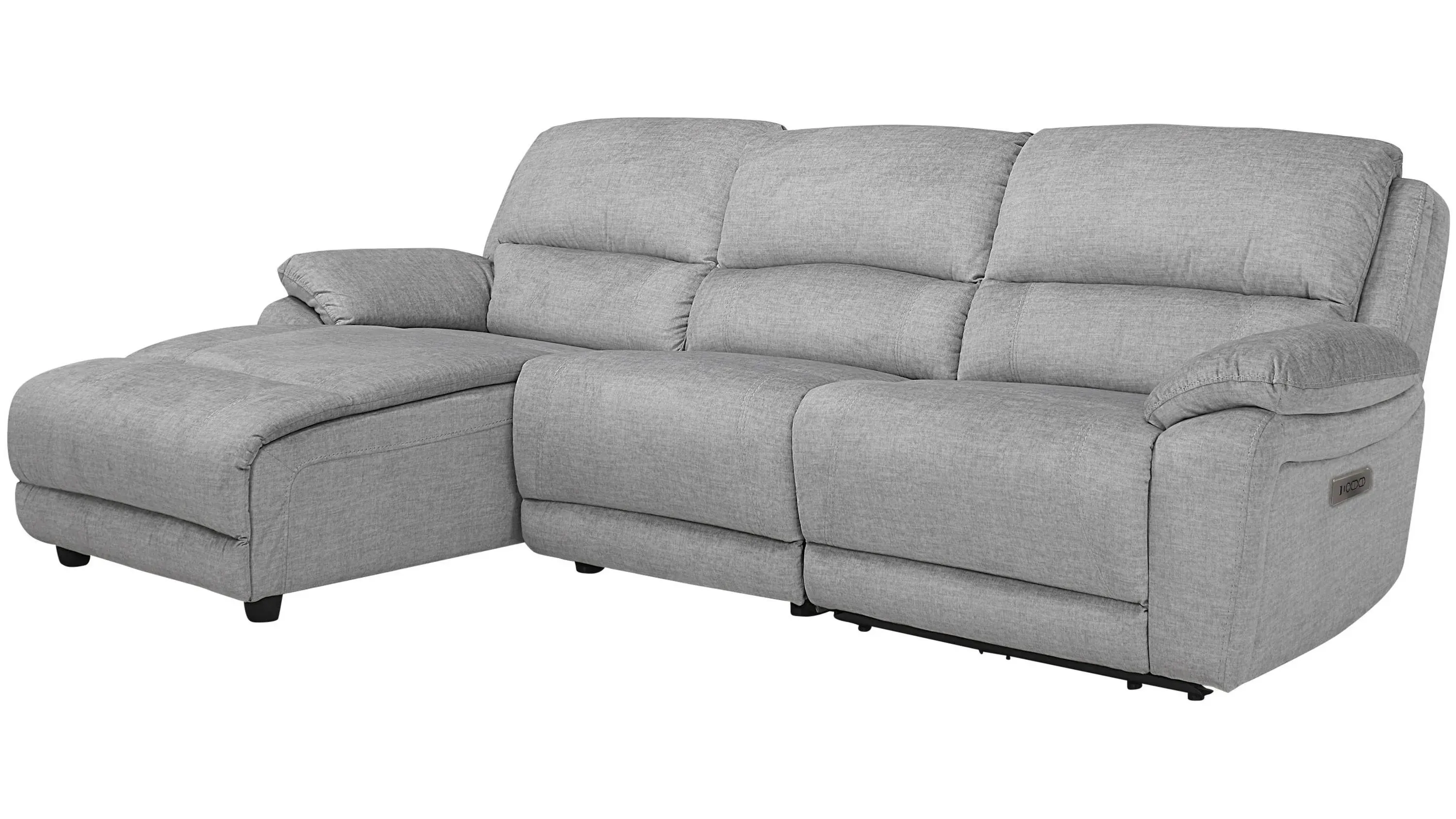 オーラリー　リブボート　グレー　1 Marley 3-pc. Power Sectional | Raymour & Flanigan