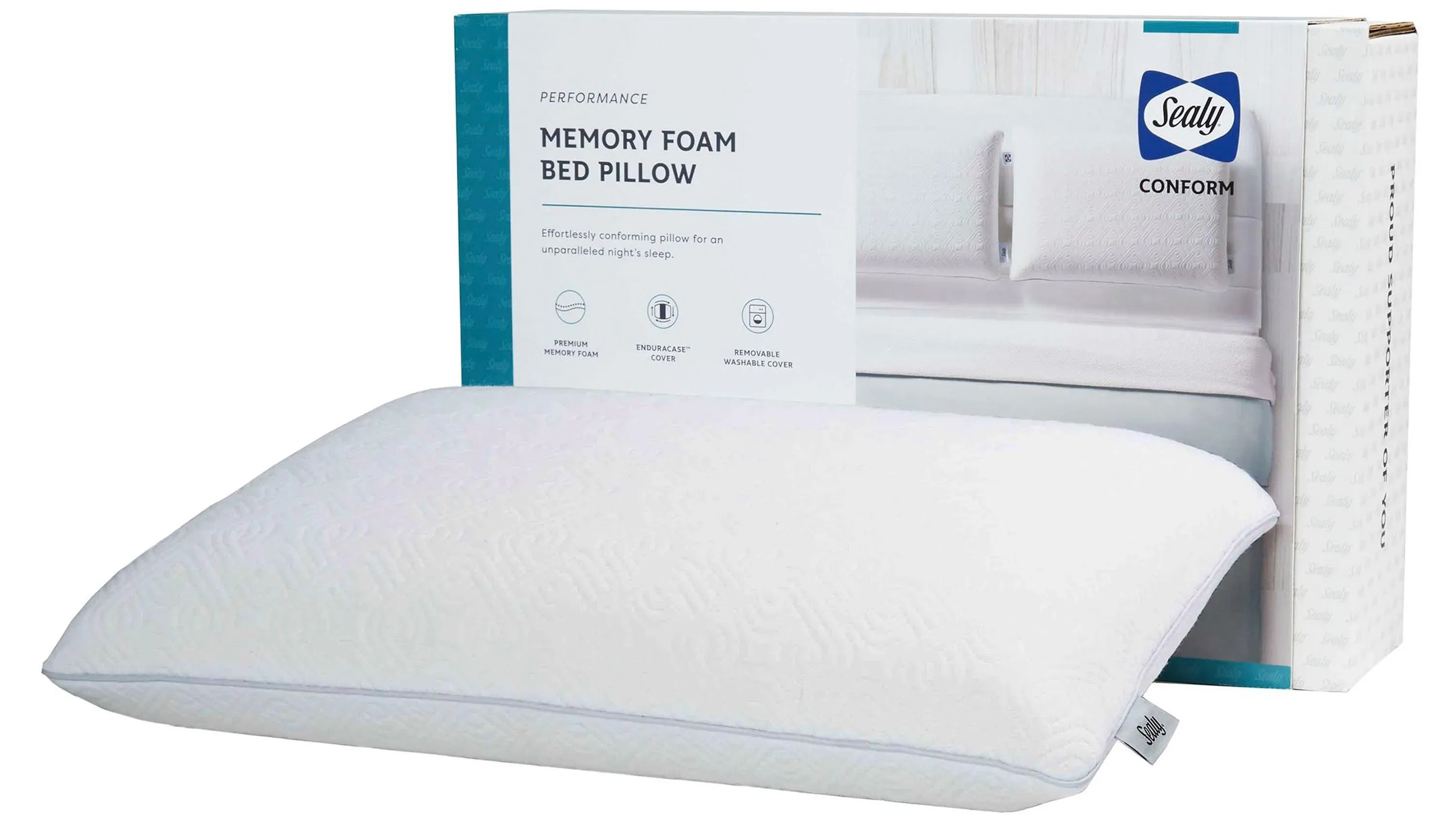 Sealy Conform Performance Memory Foam Standard Pillow Raymour Flanigan