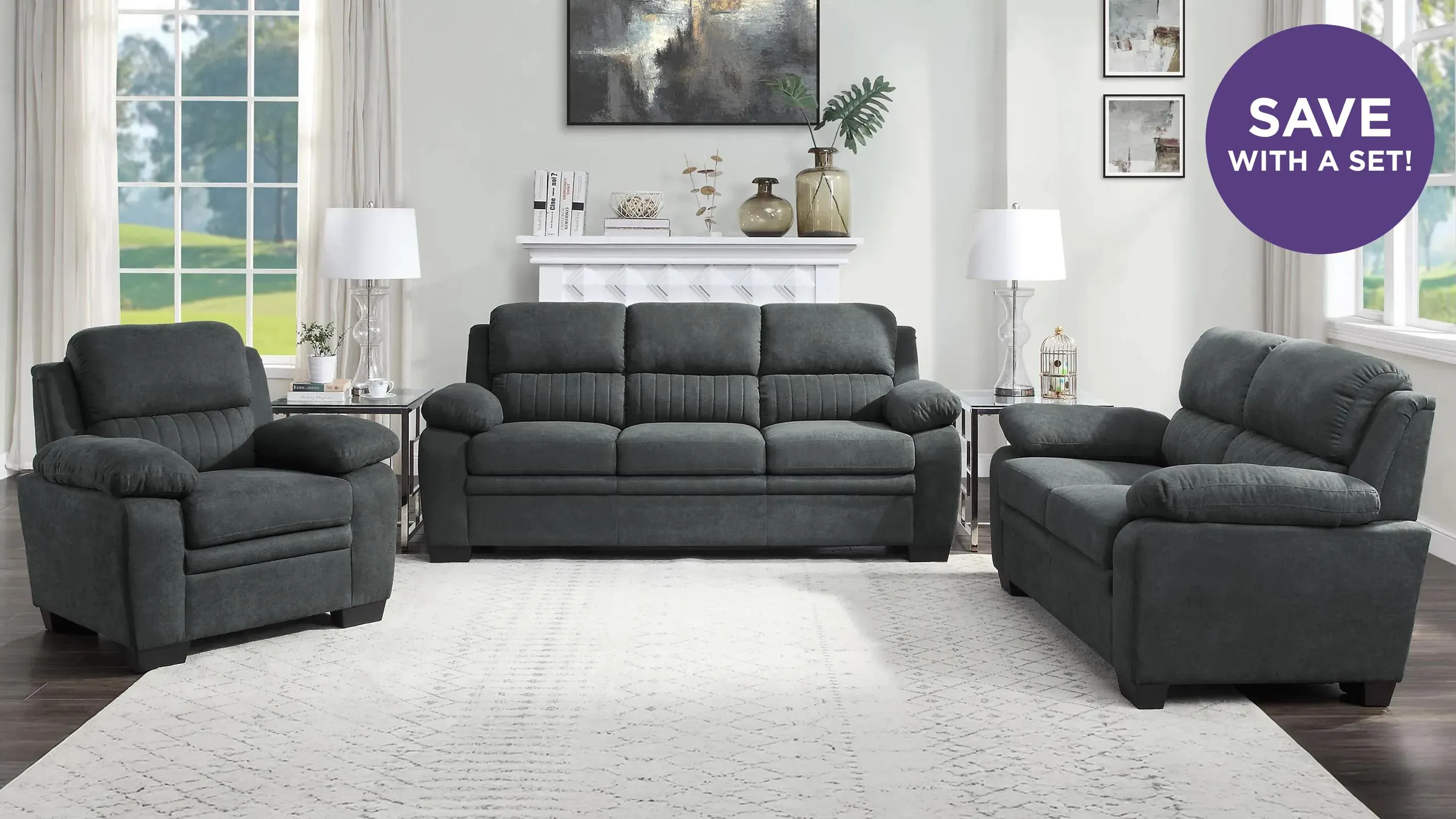 Felicia Living Room Set | Raymour & Flanigan