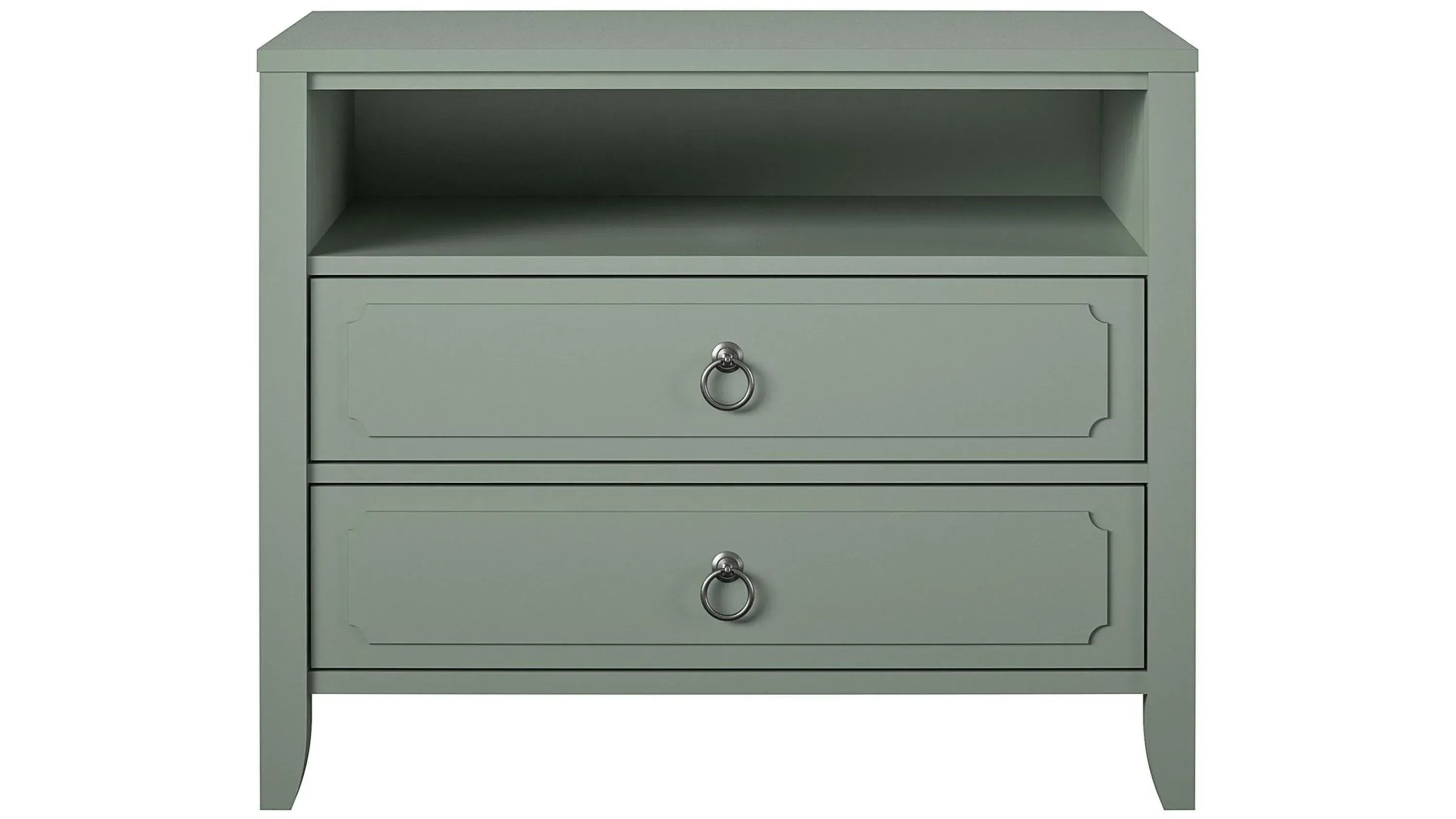 Novogratz Her Majesty Two Drawer Nightstand | Raymour & Flanigan