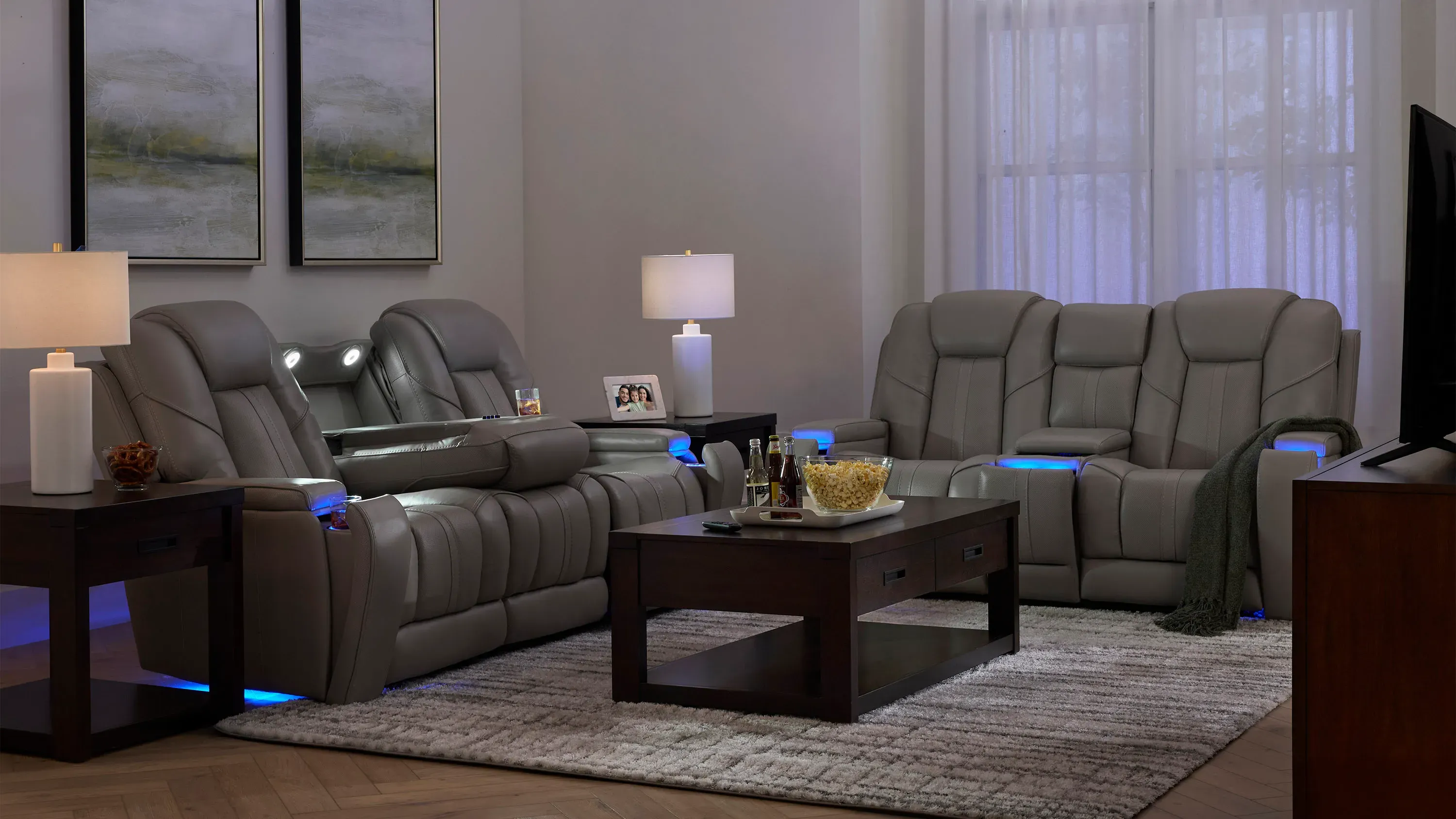 Starlight Zero Gravity Triple Power Sofa w/ Immersive