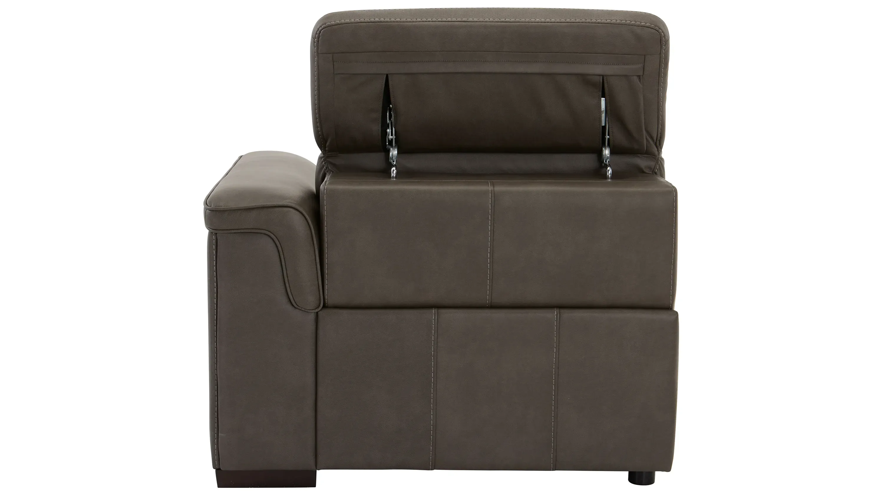 Orion Right Arm Facing Storage Chaise w/Speaker Headrest | Raymour