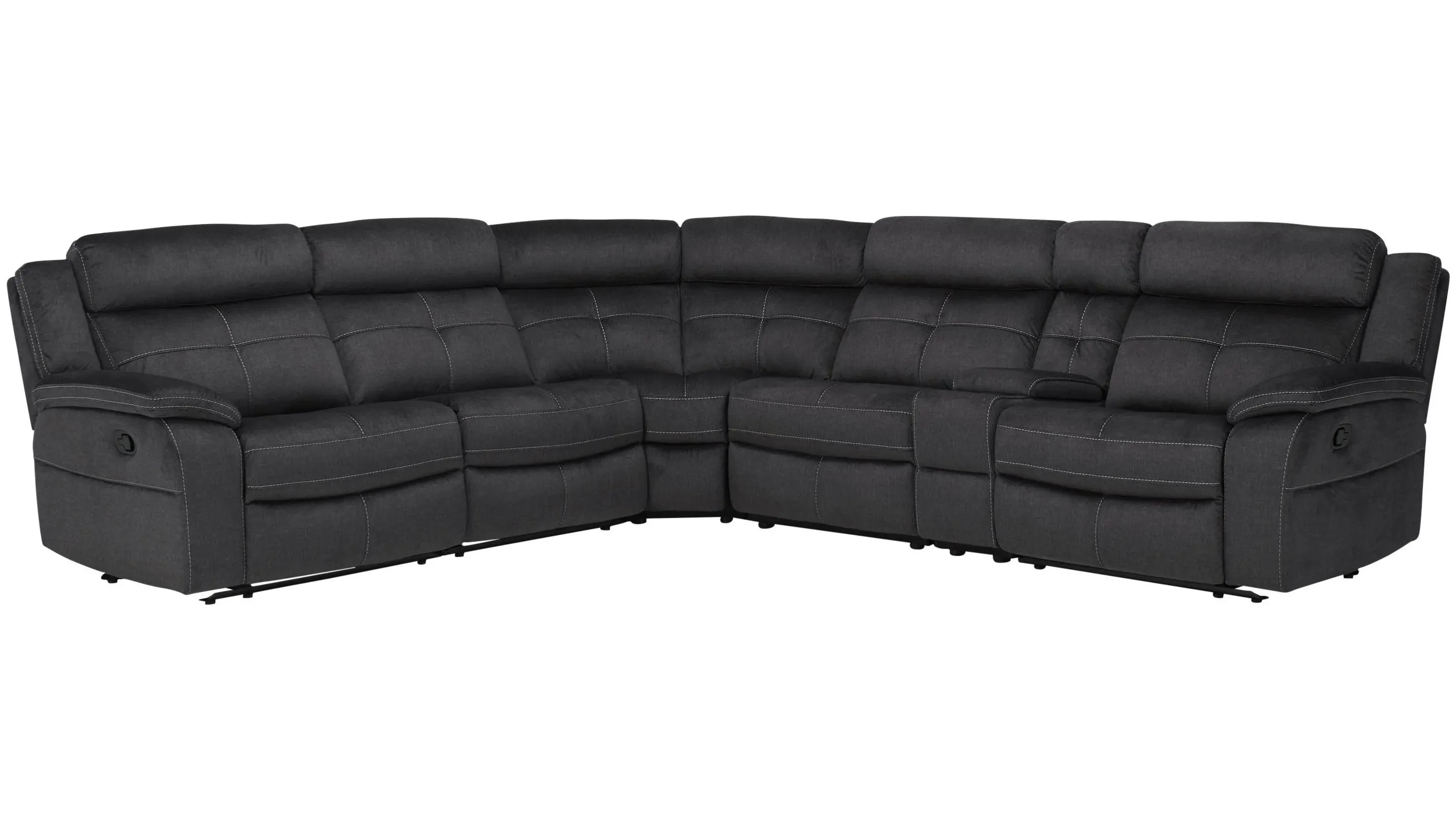 Lugano Microfiber 6-pc. Reclining Sectional | Raymour & Flanigan