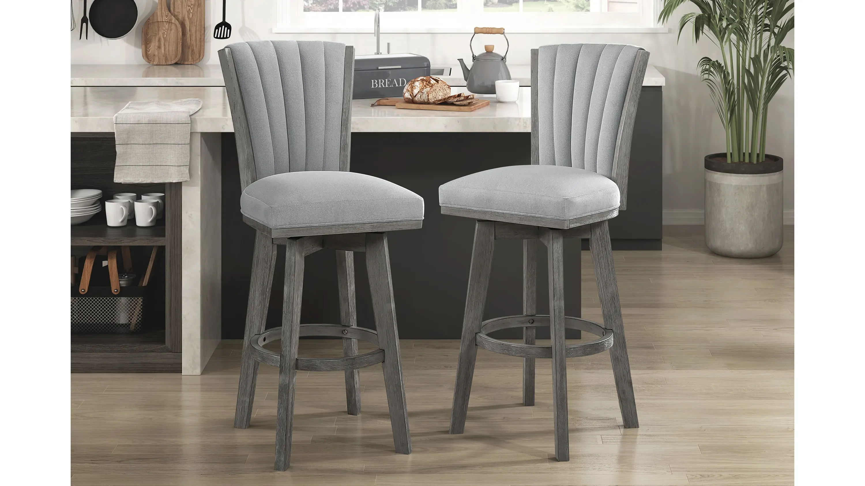 Ramsey Pub Height Swivel Stool Set of 2