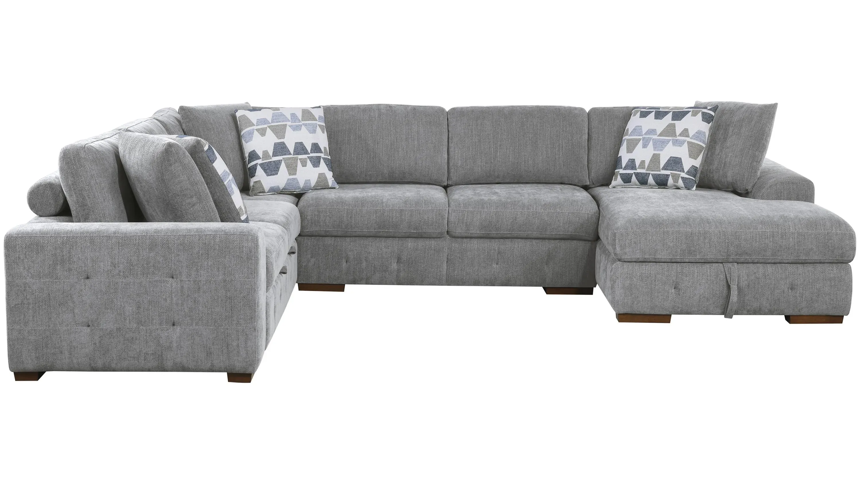 Dolman 4 pc. Sectional with Pop-Up Sleeper | Raymour & Flanigan
