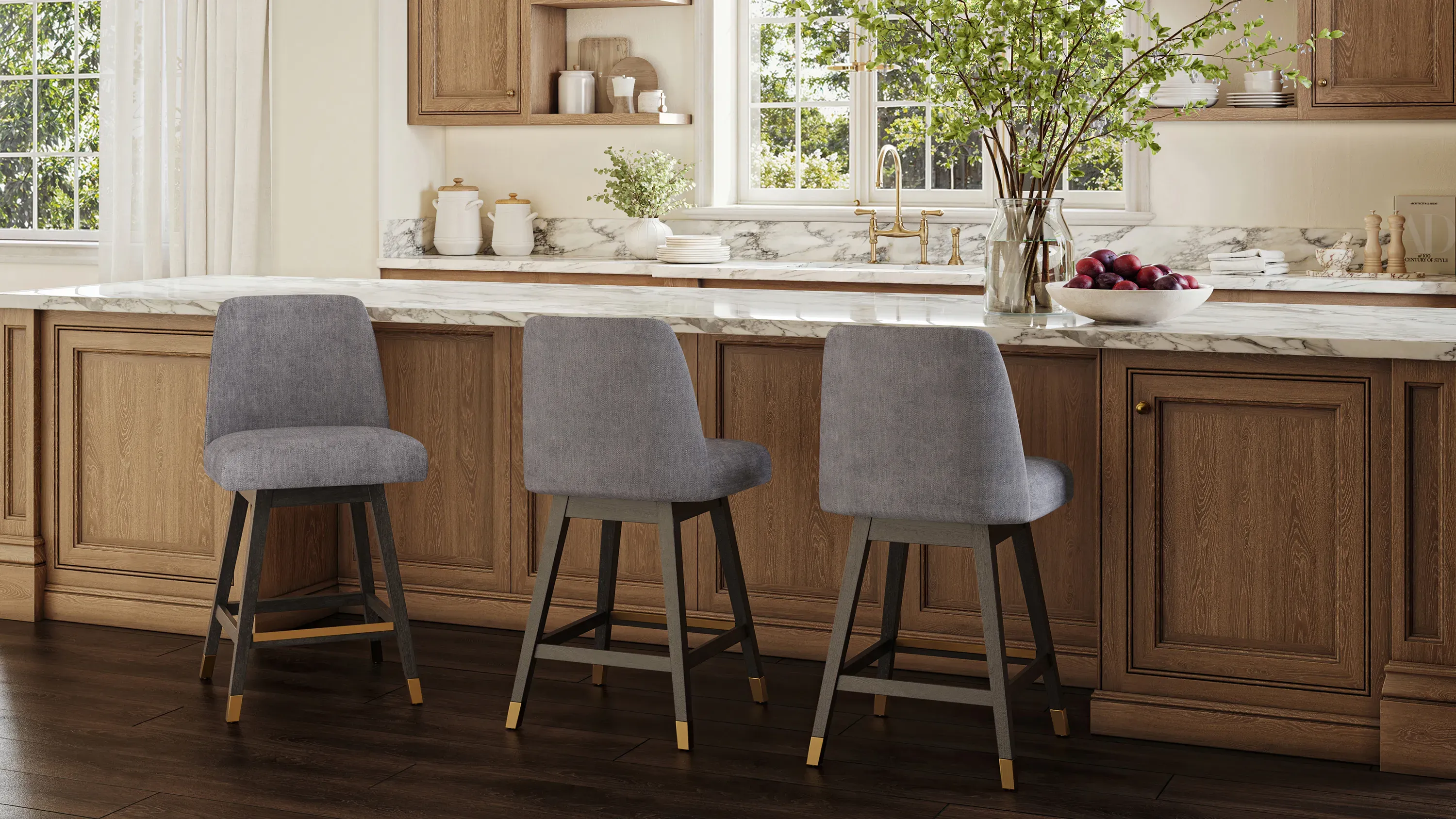 Viola Swivel Barstool | Raymour & Flanigan