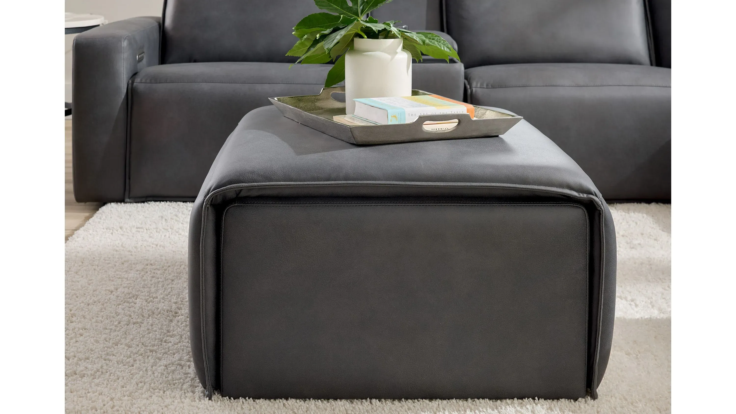 ModularTwo Cocktail Ottoman w/ Casters | Raymour & Flanigan