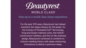 Beautyrest World Class Level Three Plush Hybrid Mattress Twin XL Product_Image_Carousel