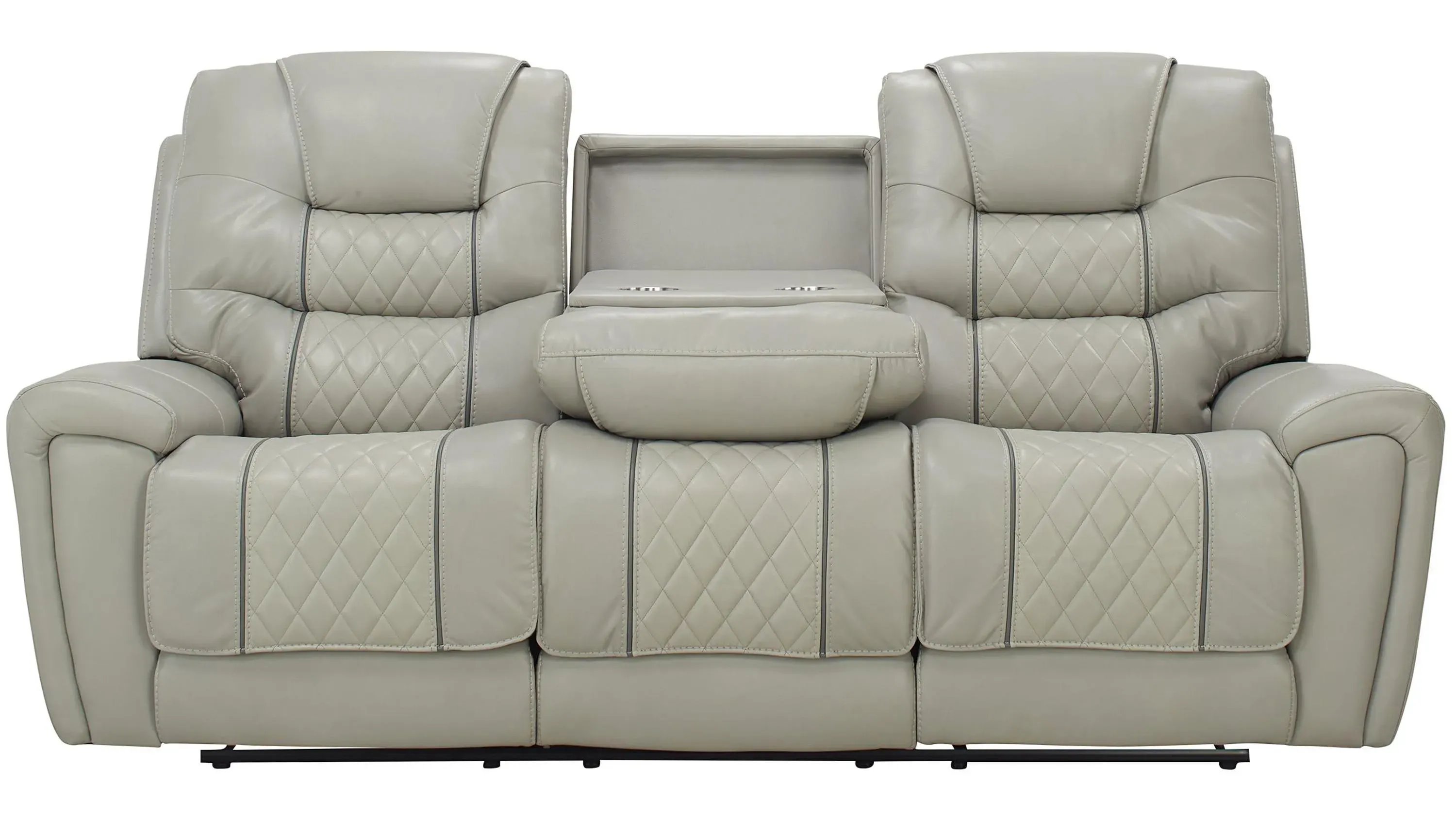 Corrigan Reclining Sofa w/ Drop Down Table | Raymour & Flanigan