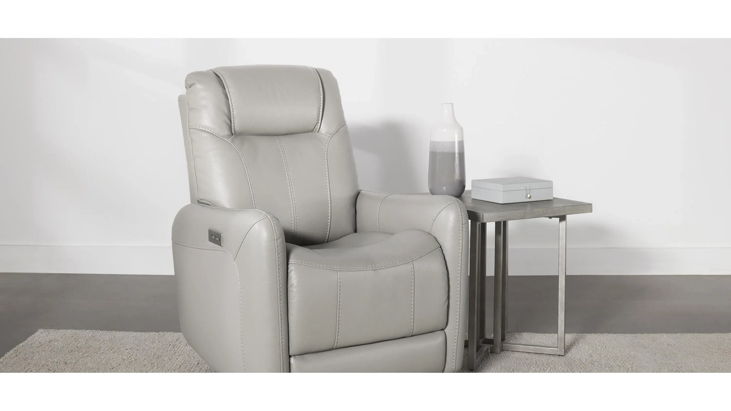 Erickson Power Layflat Swivel Recliner with Power Headrest