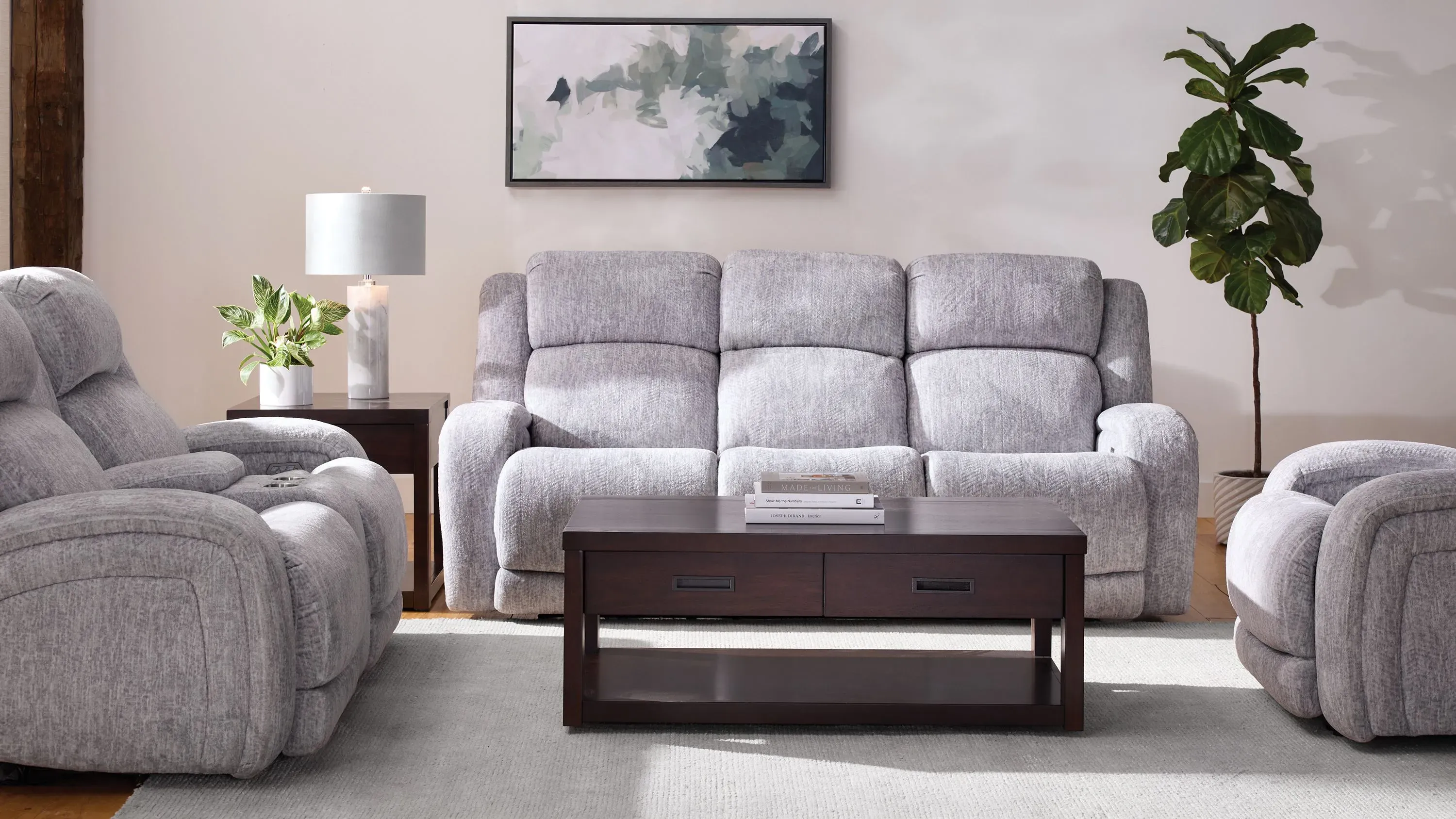 Zane Power Sofa w/ DDT, Power Headrest and Power Lumbar