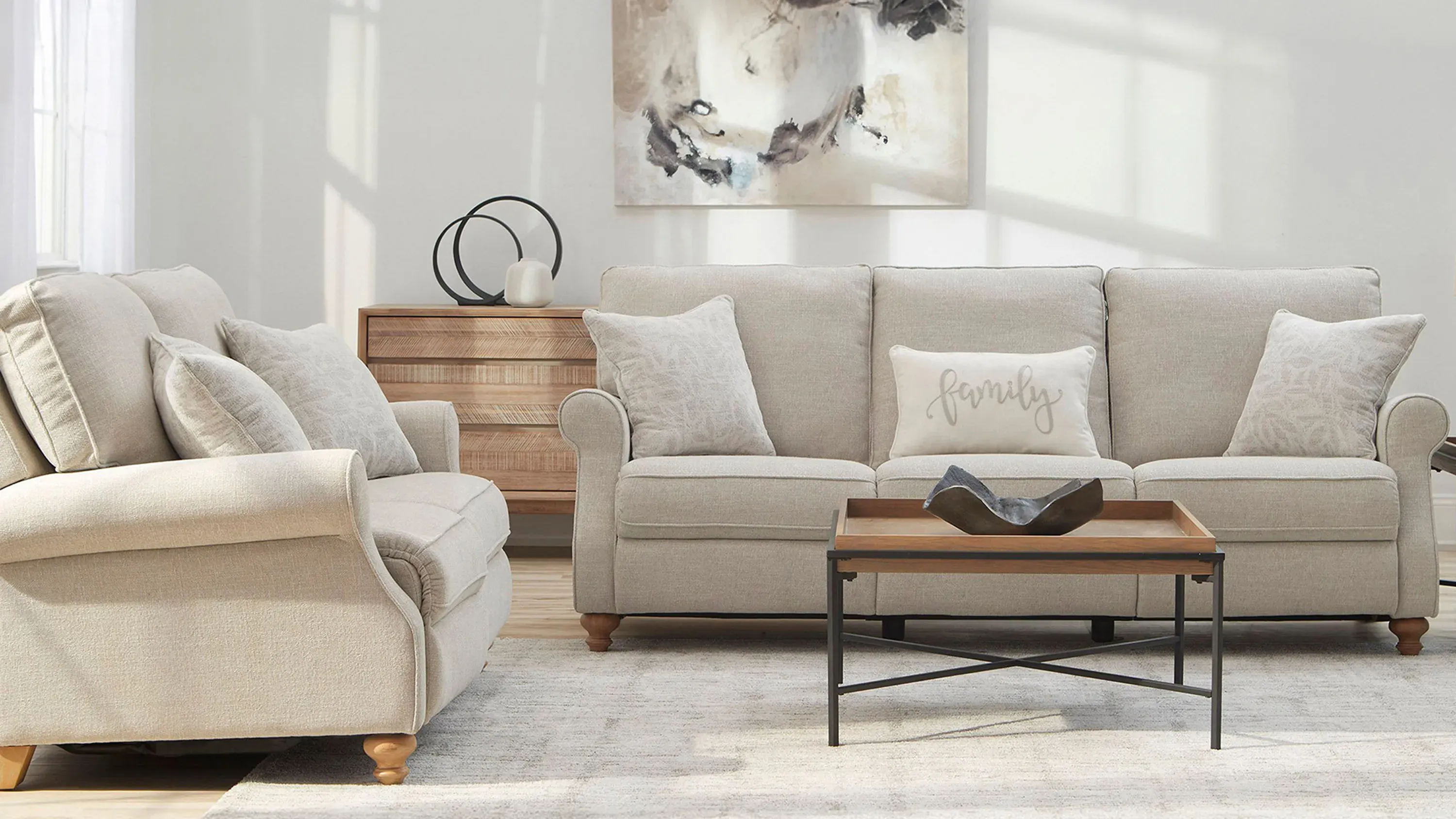 Lamont Power Loveseat | Raymour & Flanigan