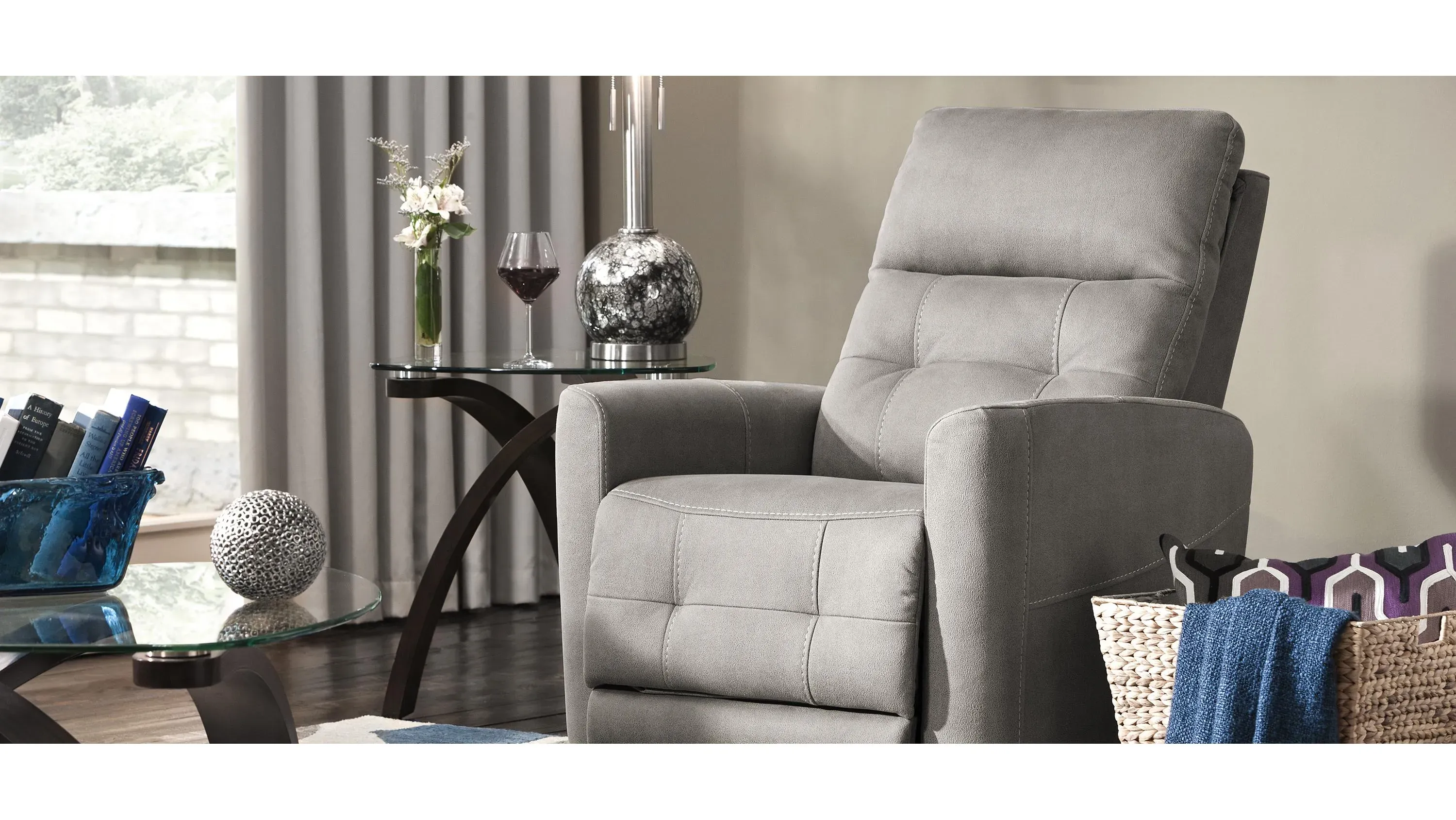 Laverne Microfiber Power Lift Recliner | Raymour & Flanigan