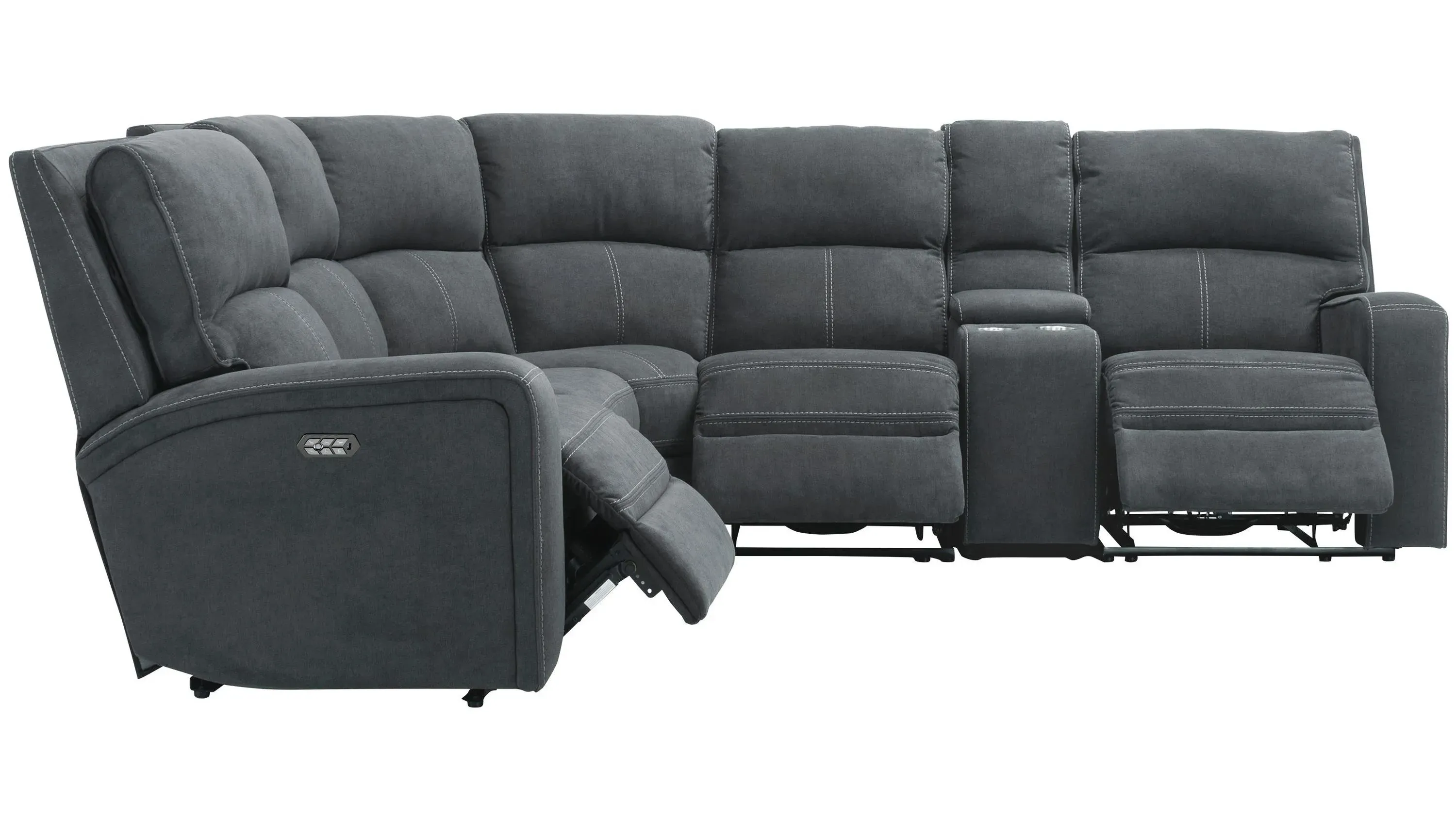 Ian 6-pc. Power Sectional w/ Power Headrest & Lumbar