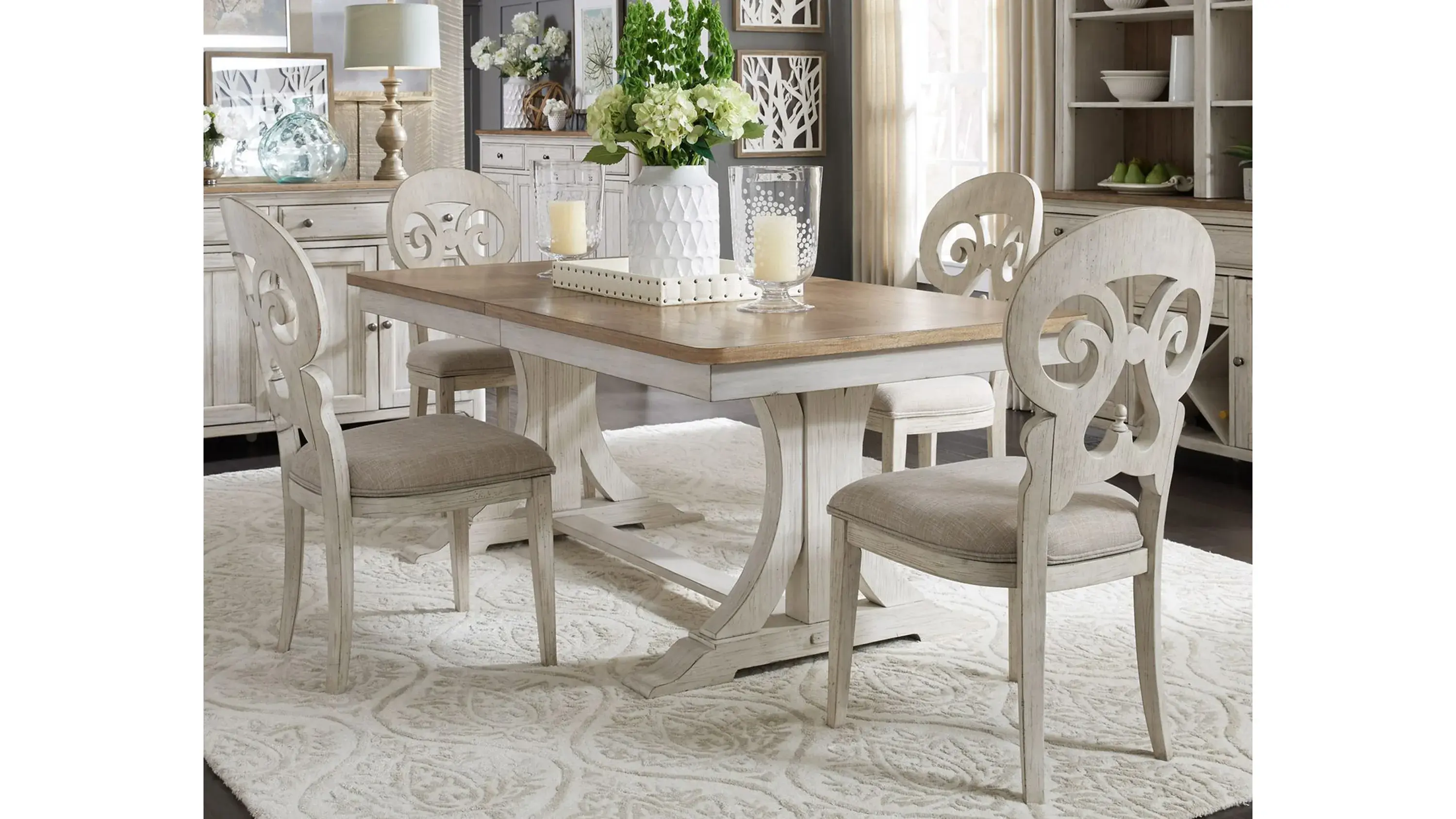 Liberty Furniture Farmhouse Reimagined Trestle Dining Table - Thumbnail 4