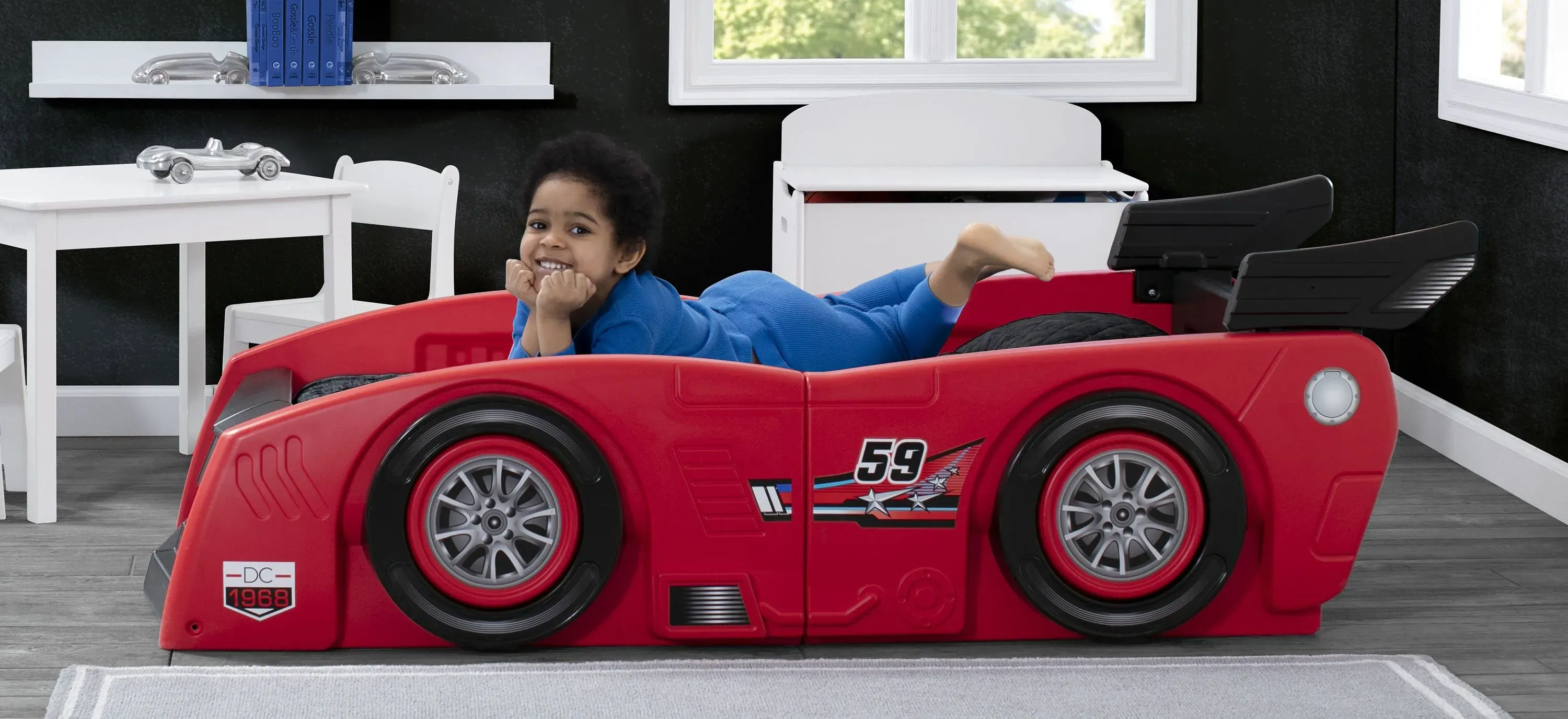 Grand Prix Race Car Bed by Delta Children Raymour Flanigan