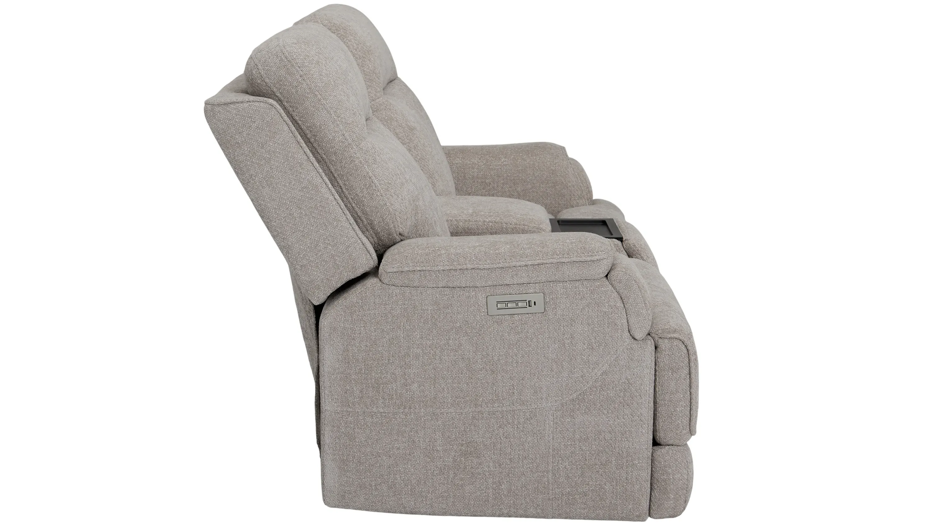 Locklan Zero Gravity Triple Power Console Loveseat | Raymour