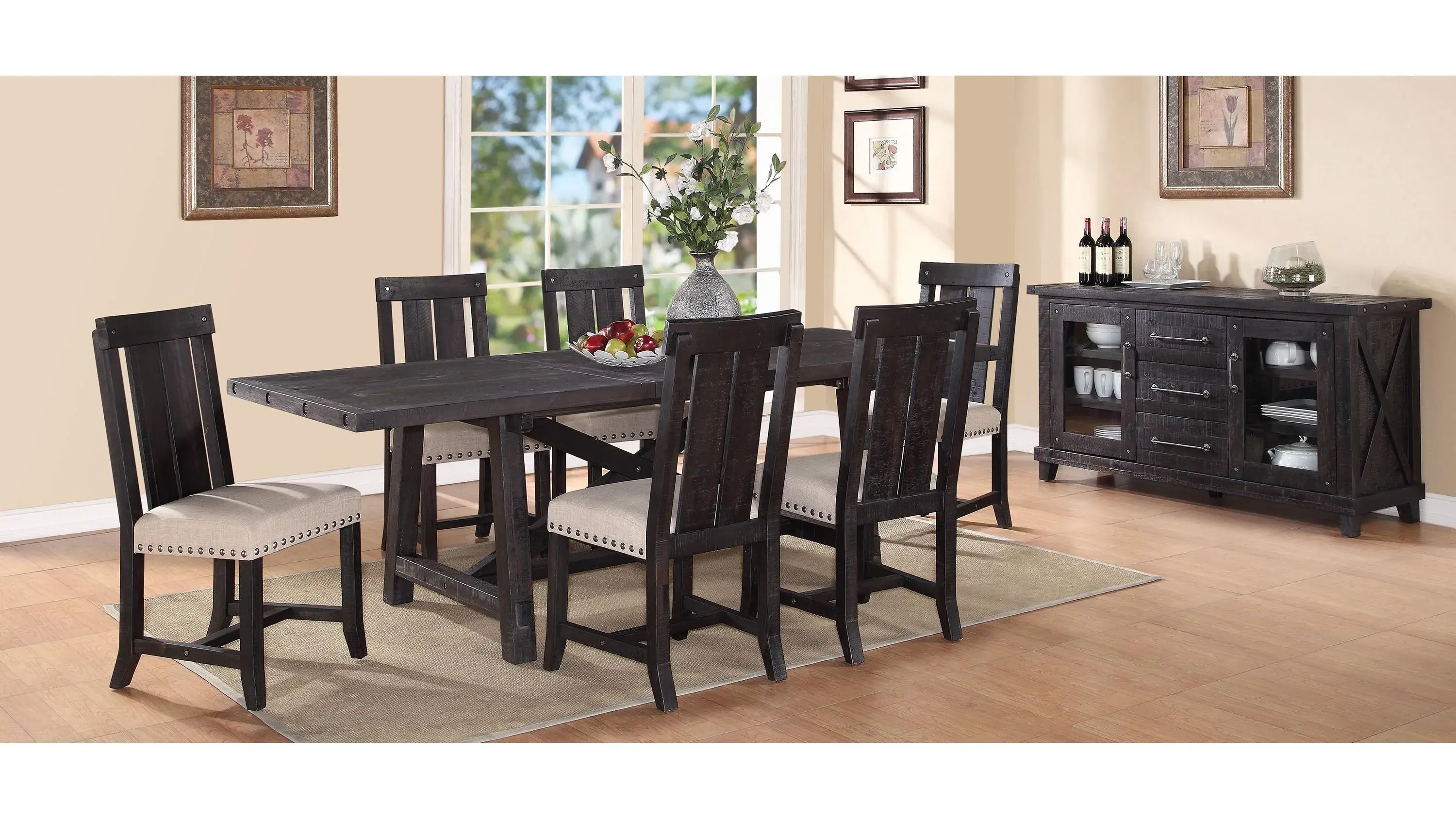 Zabela Dining Table w/ Leaf - Thumbnail 5